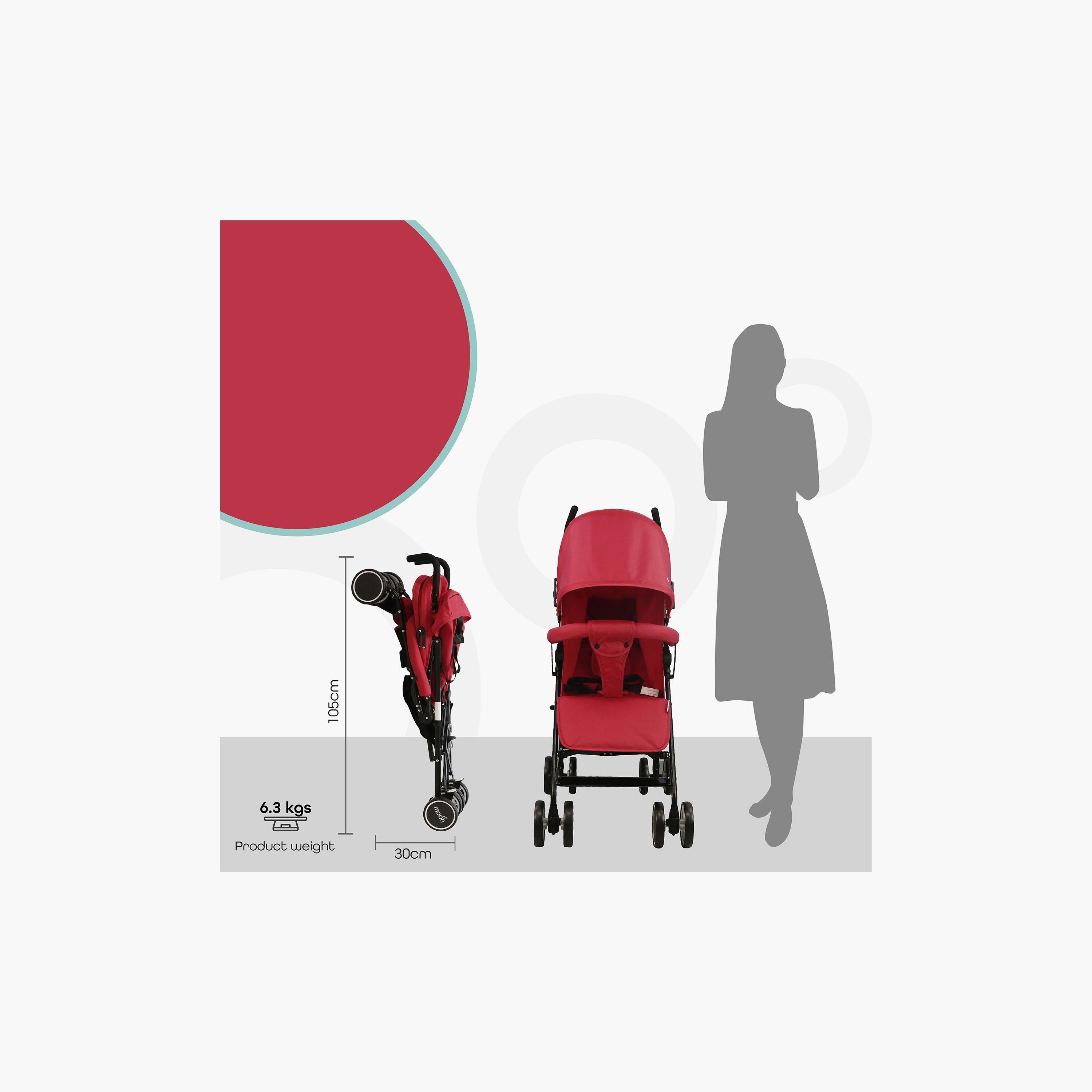 عربة أطفال خفيفة الوزن للتنقل نيو بلس من موون، أحمر
-baby-gear-strollersandprams-strollers-image-5