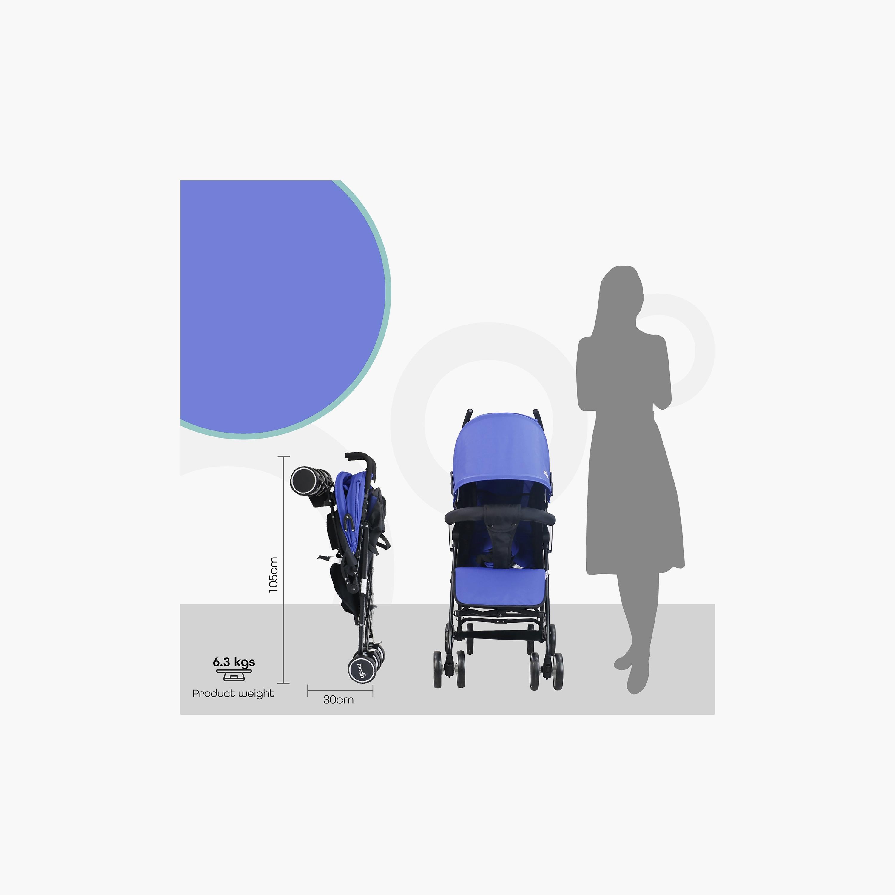 Moon Neo Plus Light Weight Travel Stroller, Royal Blue-baby-gear-strollersandprams-strollers-image-5