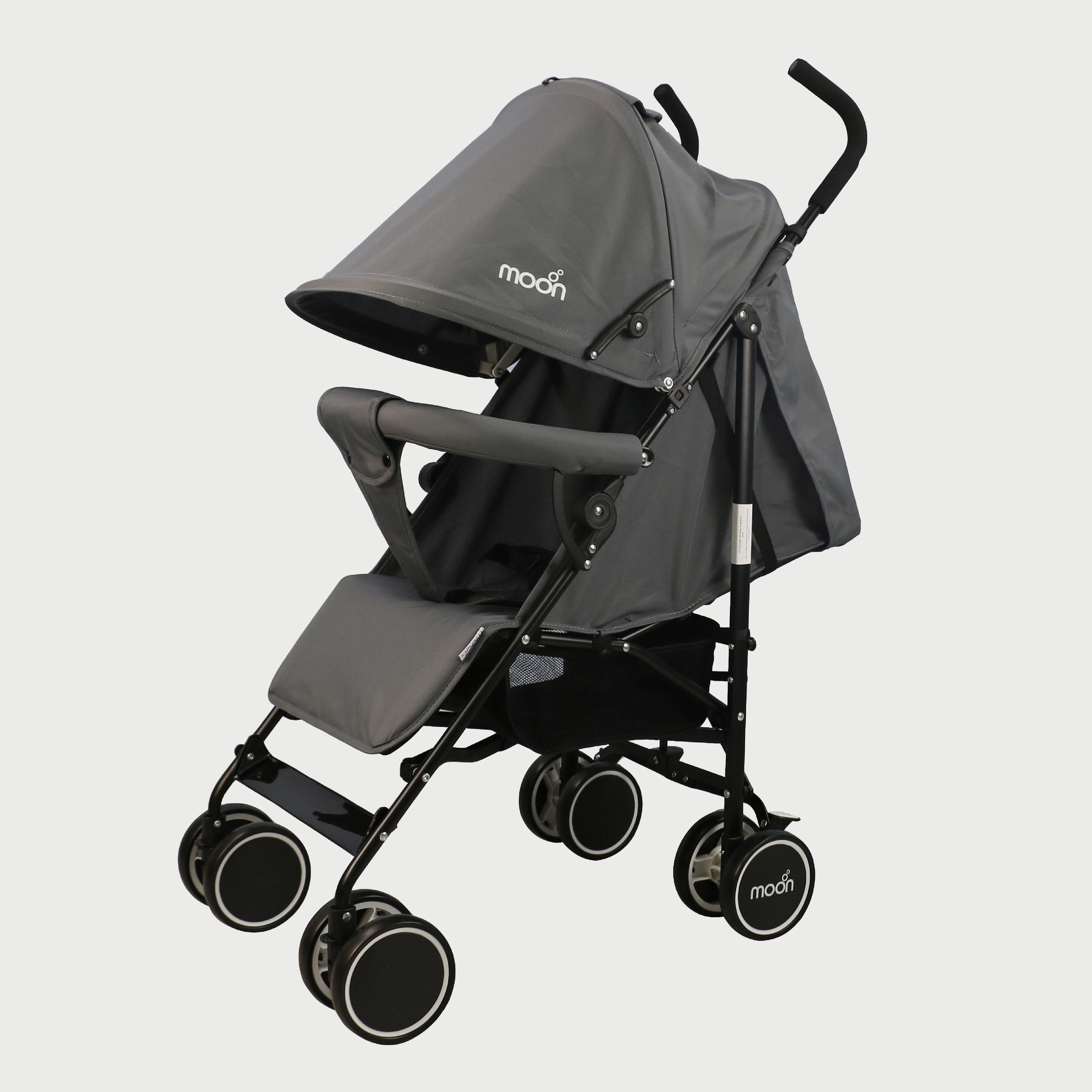Moon Neo Plus Light Weight Travel Stroller, Mid Grey-baby-gear-strollersandprams-strollers-image-1