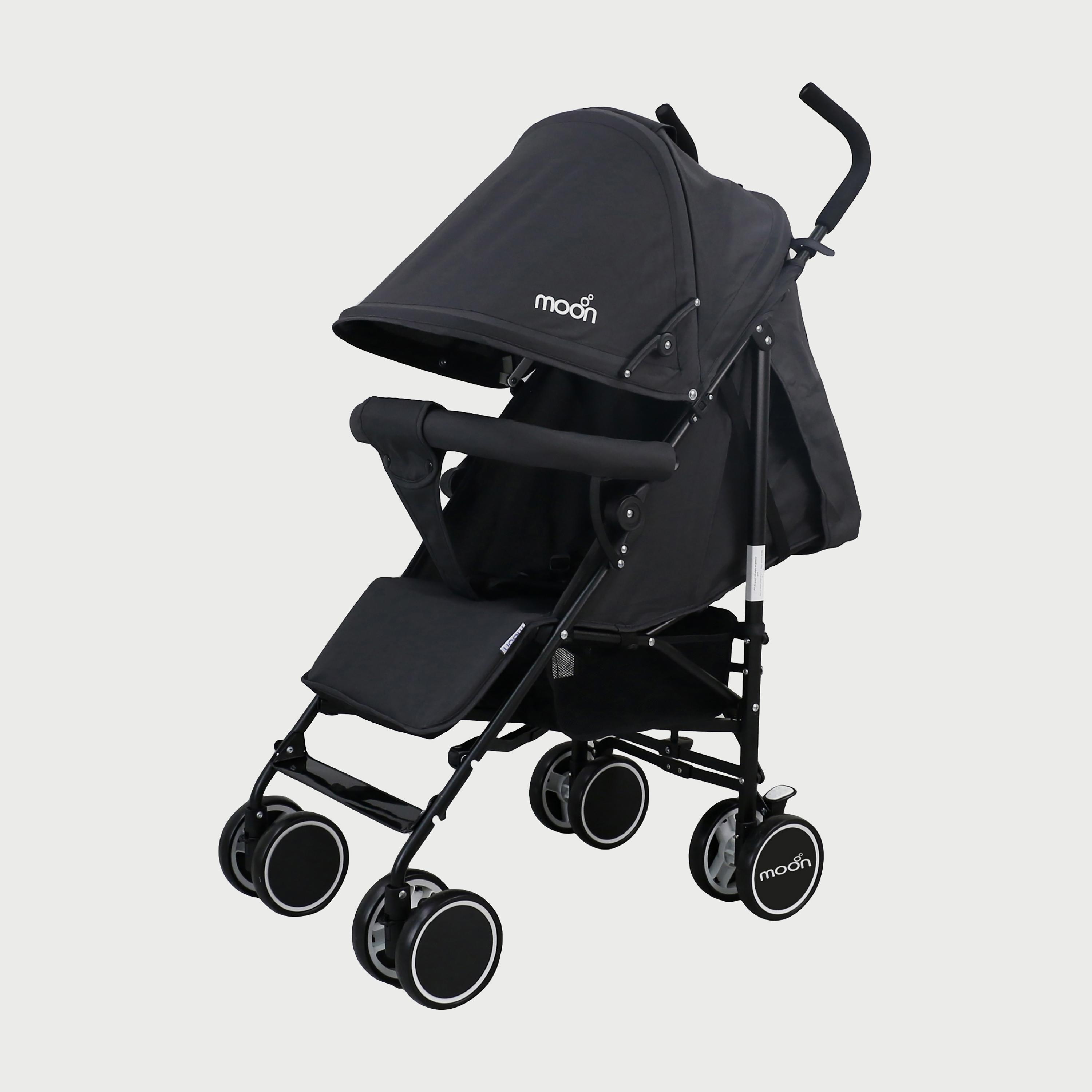 Moon Neo Plus Light Weight Travel Stroller, Black-baby-gear-strollersandprams-strollers-image-1
