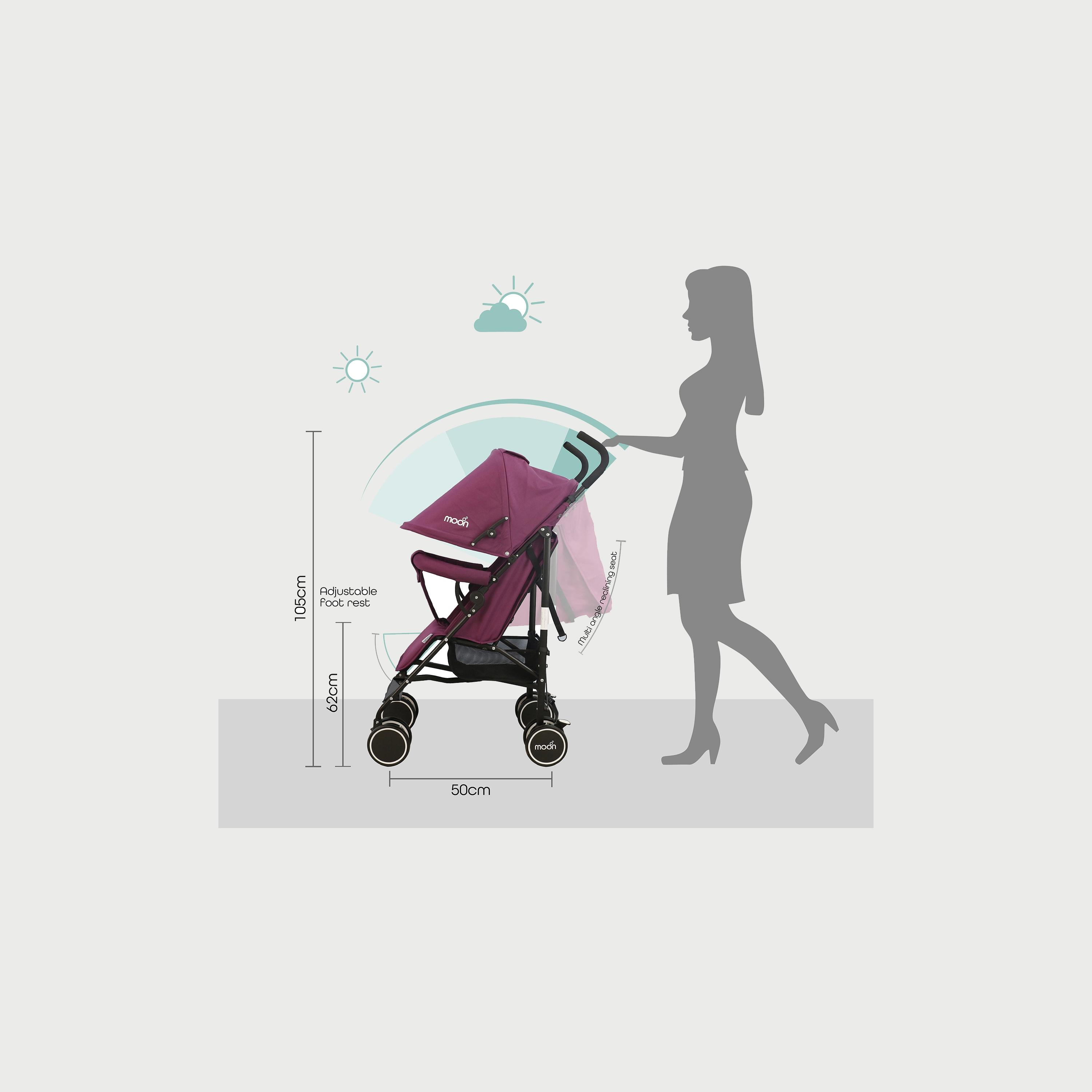 Moon Neo Plus Light Weight Travel Stroller, Purple-baby-gear-strollersandprams-strollers-image-4