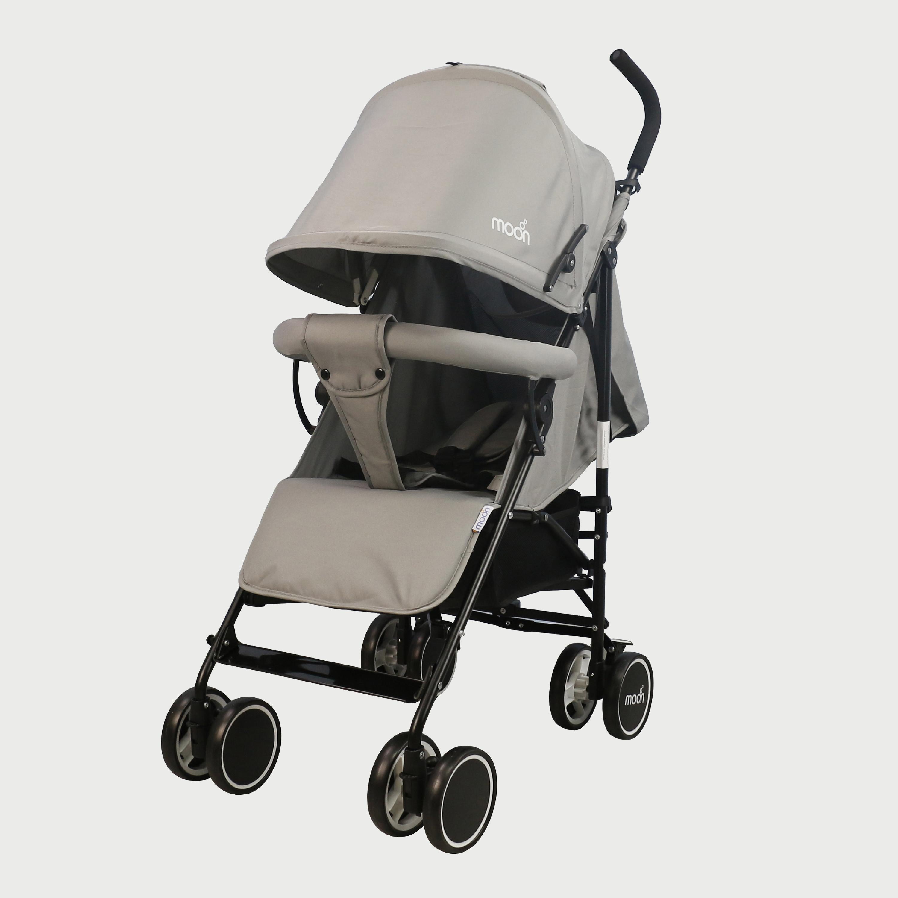 Moon Neo Plus Light Weight Travel Stroller, Cool Grey-baby-gear-strollersandprams-strollers-image-1