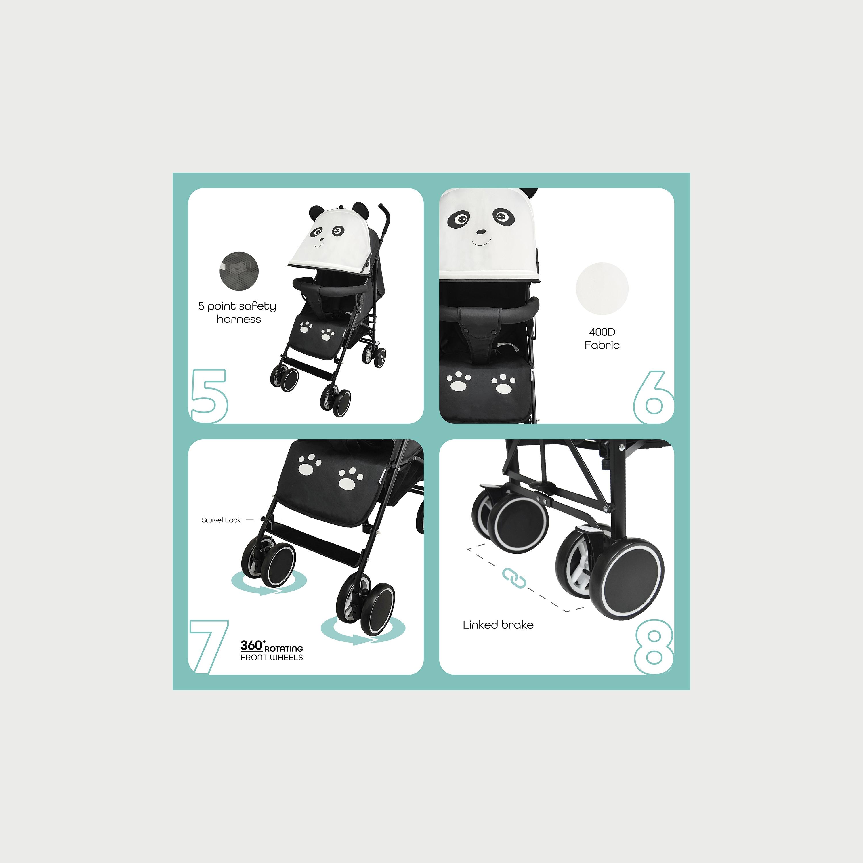 Moon Safari Animal-Themed Umbrella Stroller, Panda-baby-gear-strollersandprams-strollers-image-4