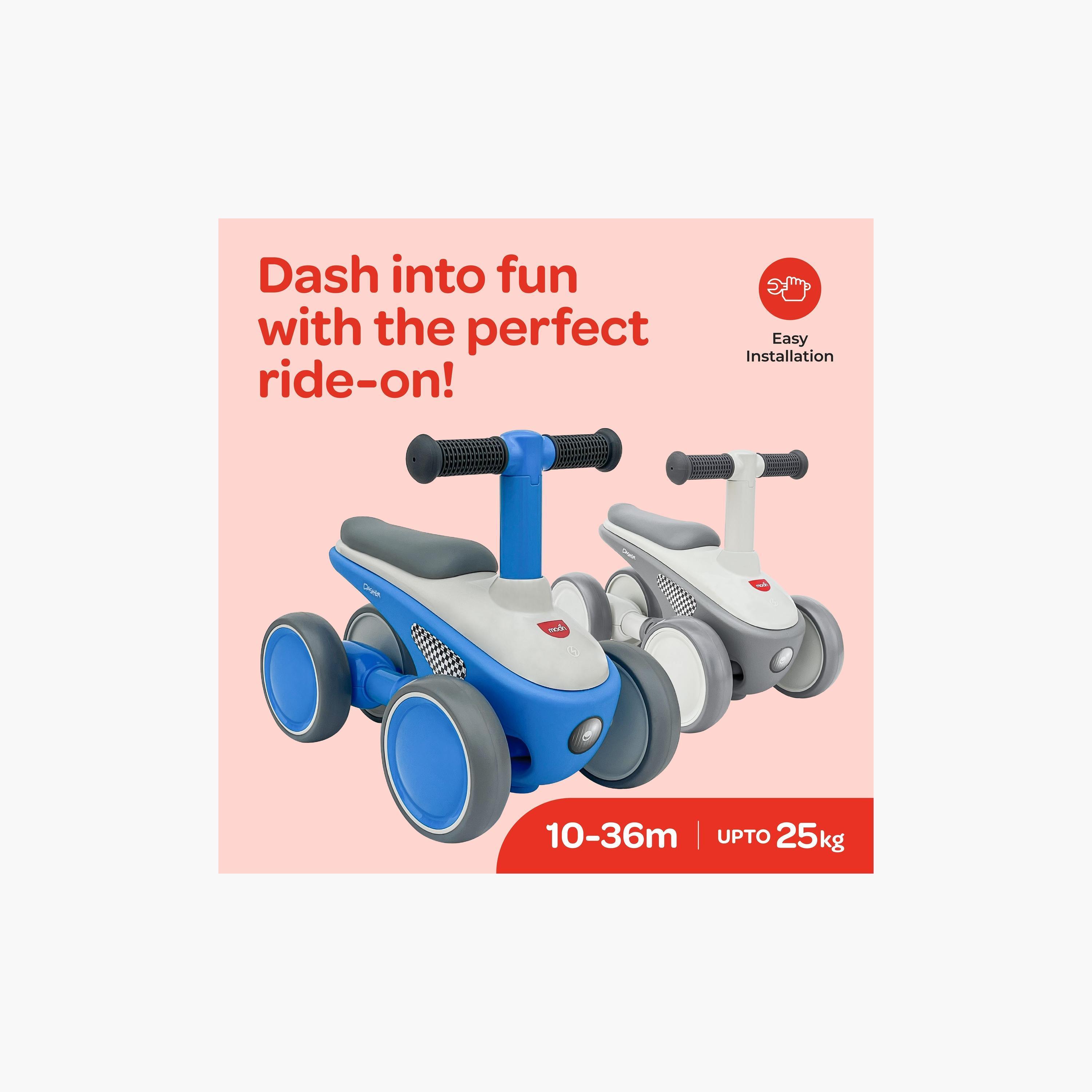 Moon Dasher Kids' Balance Ride-On Bike - Blue-toys-outdoor-scooters-image-2