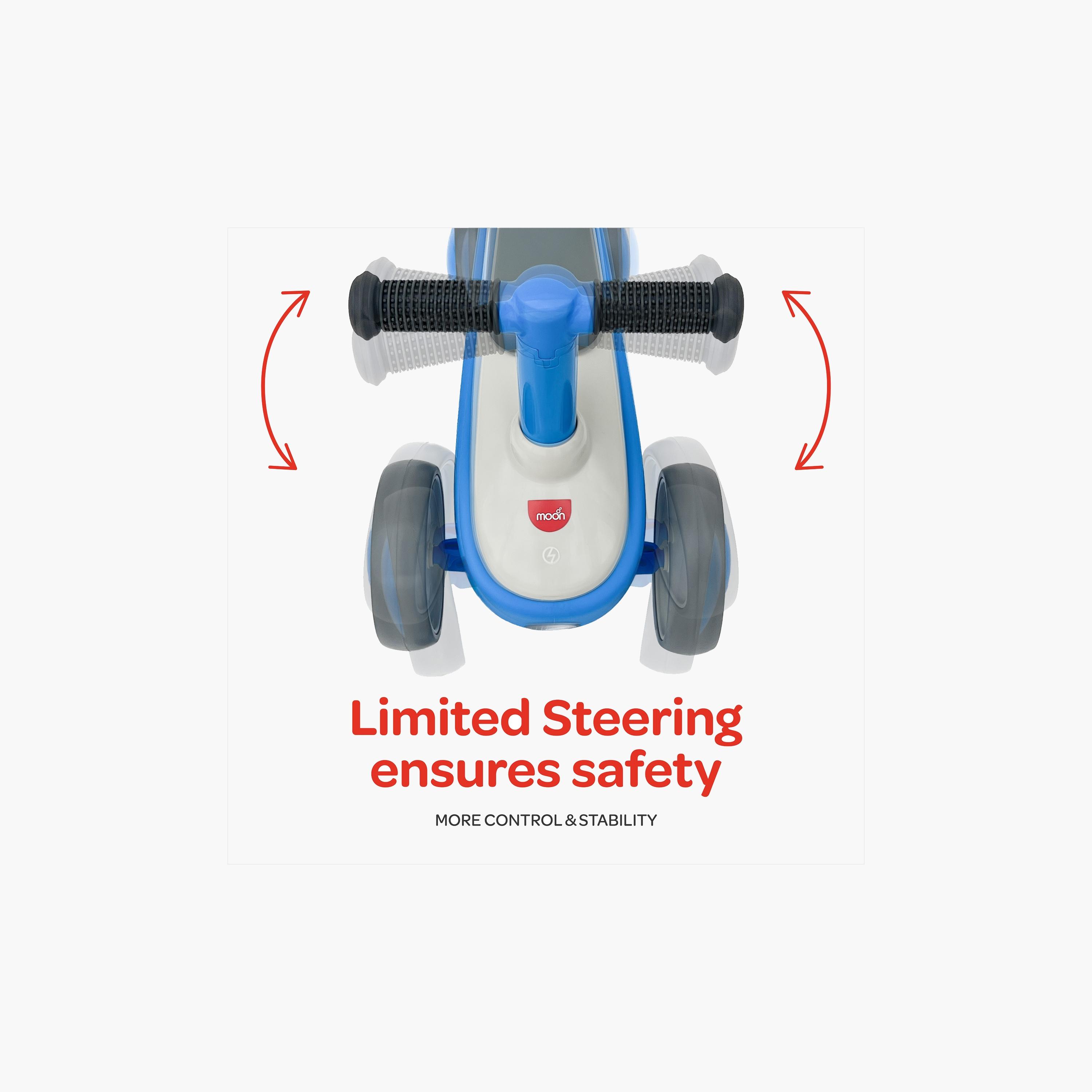 Moon Dasher Kids' Balance Ride-On Bike - Blue-toys-outdoor-scooters-image-3