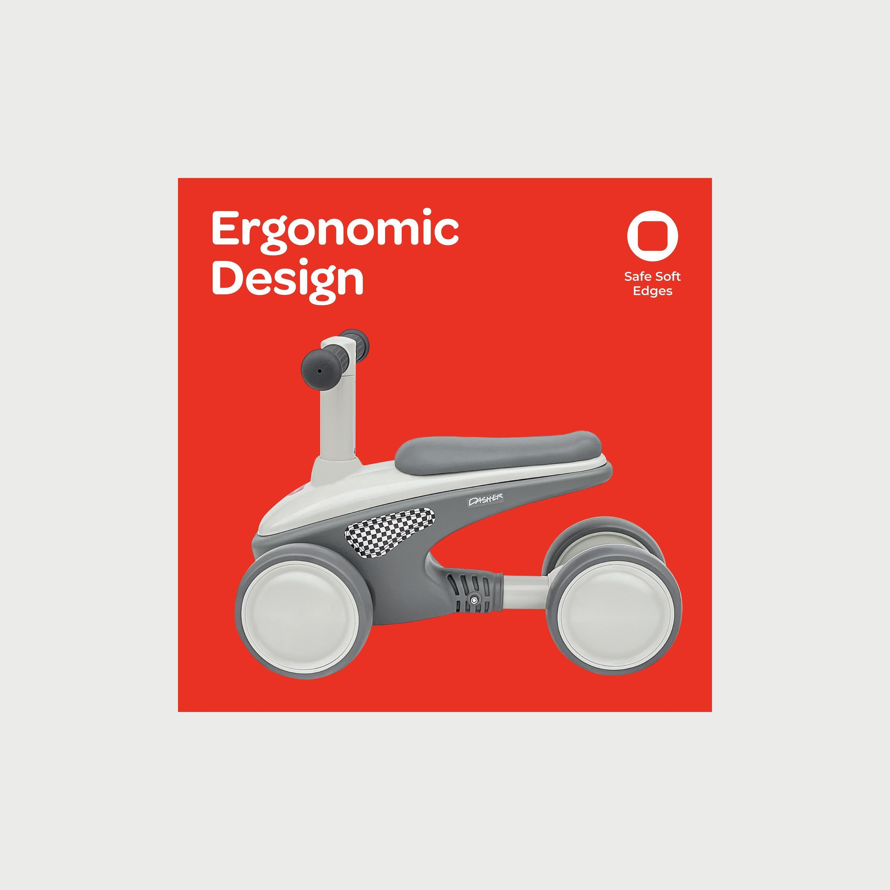 درّاجة للأطفال داشر من مون - رمادي-toys-outdoor-scooters-image-4