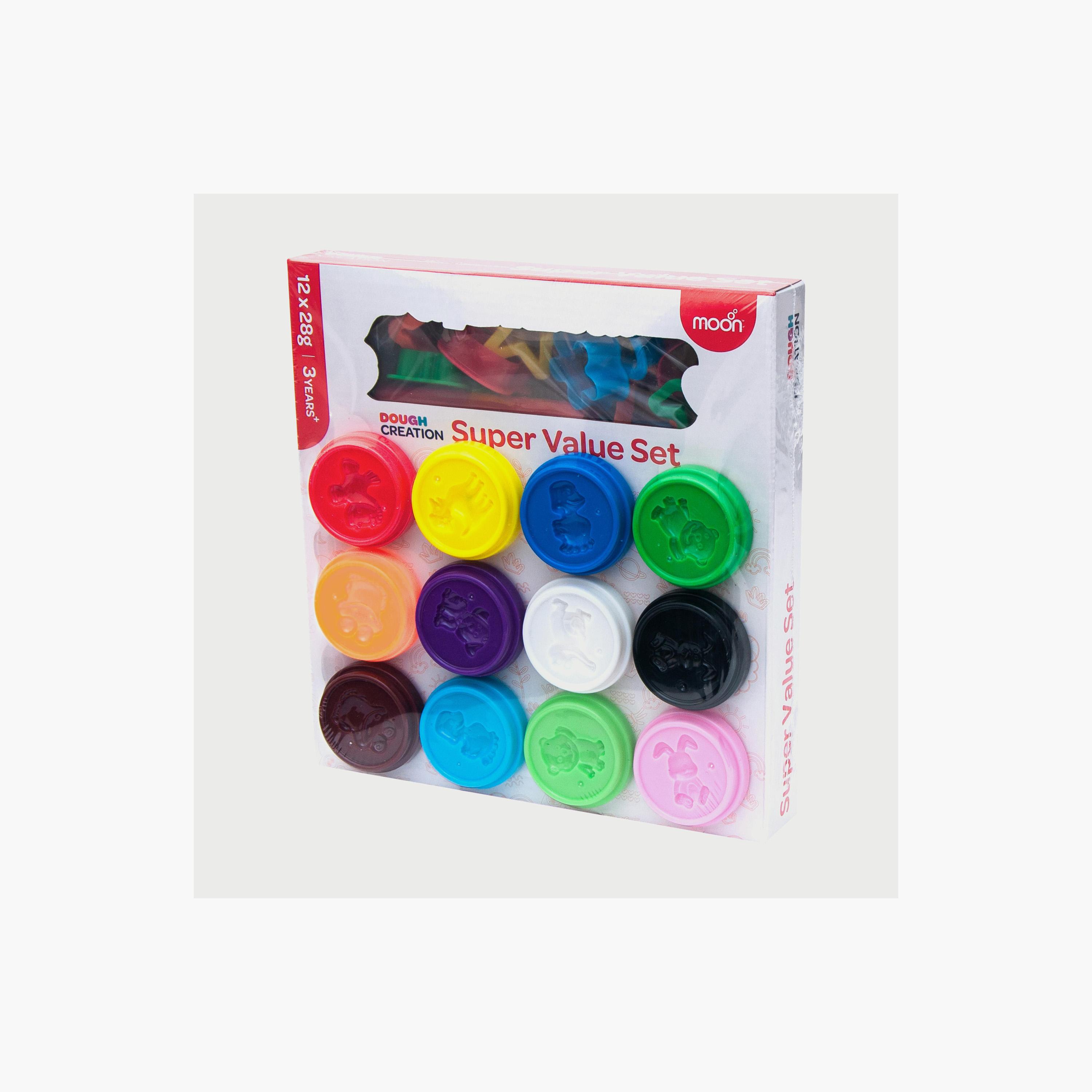 مجموعة قيمة إبداعات العجين من موون، 12 قطعة-toys-educational-doughtoys-image-1