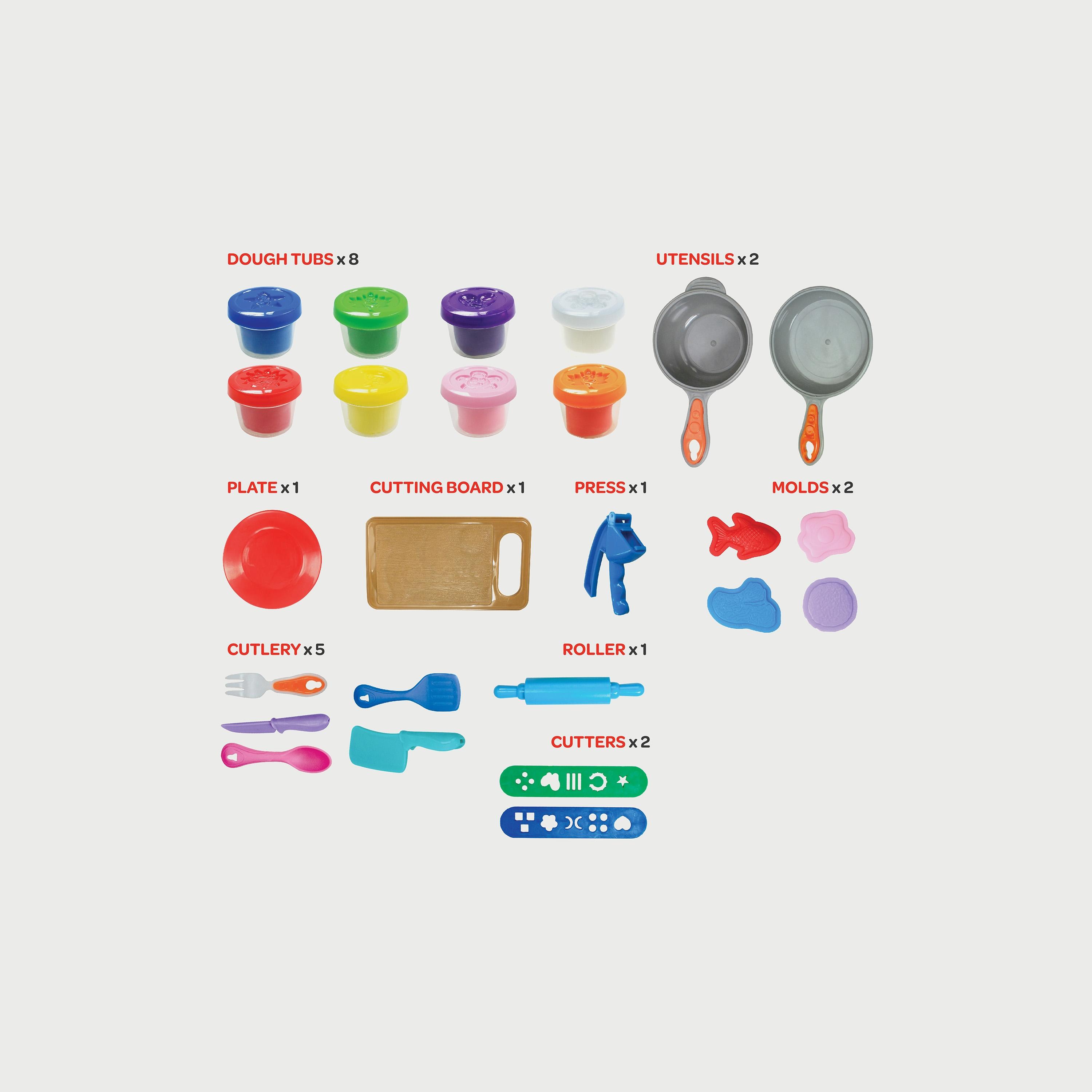 مجموعة المطبخ إبداعات العجين من موون، 8 قطع-toys-educational-doughtoys-image-2