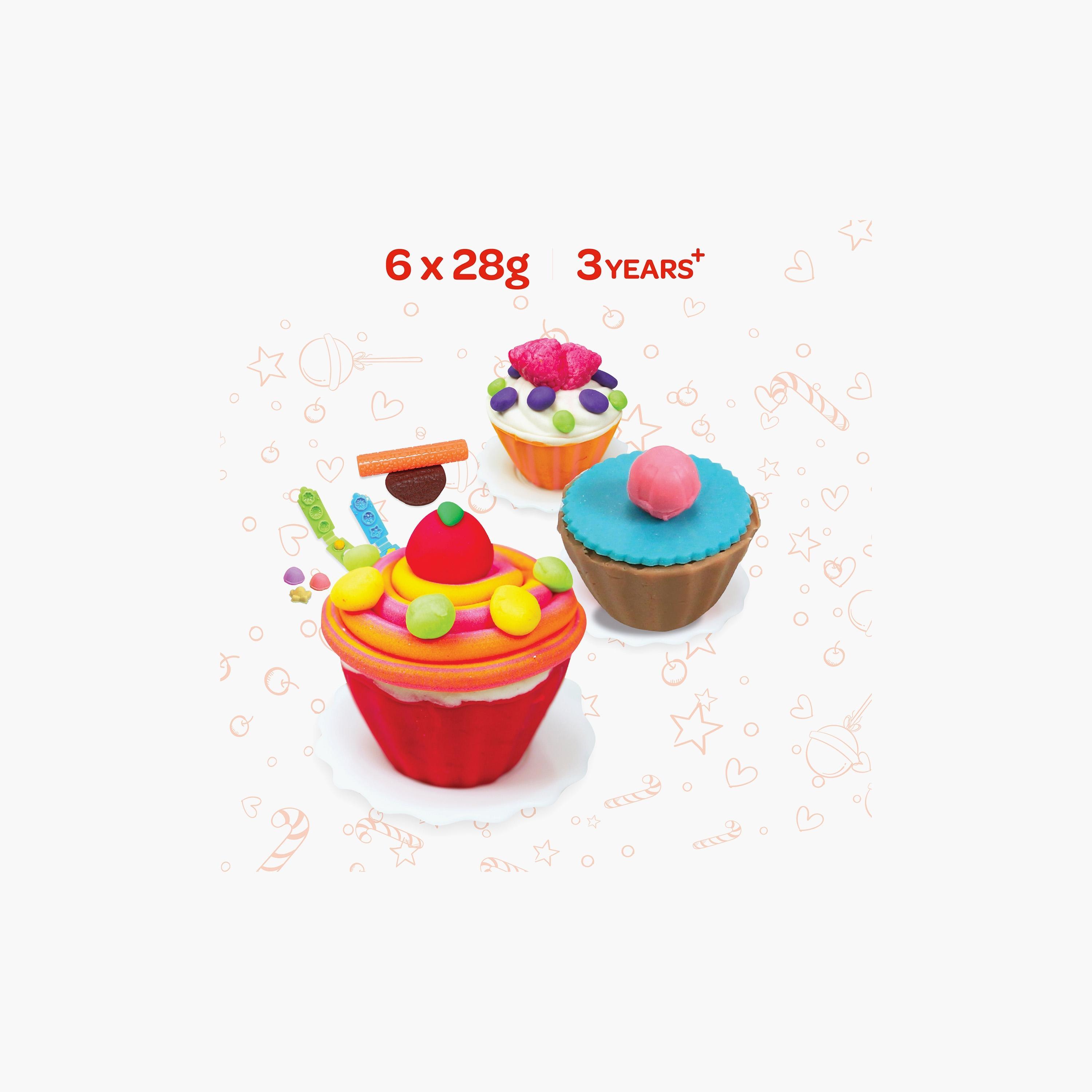 Moon 6-Piece Dough Creation Cup Cake Set-school-artsandcrafts-image-2