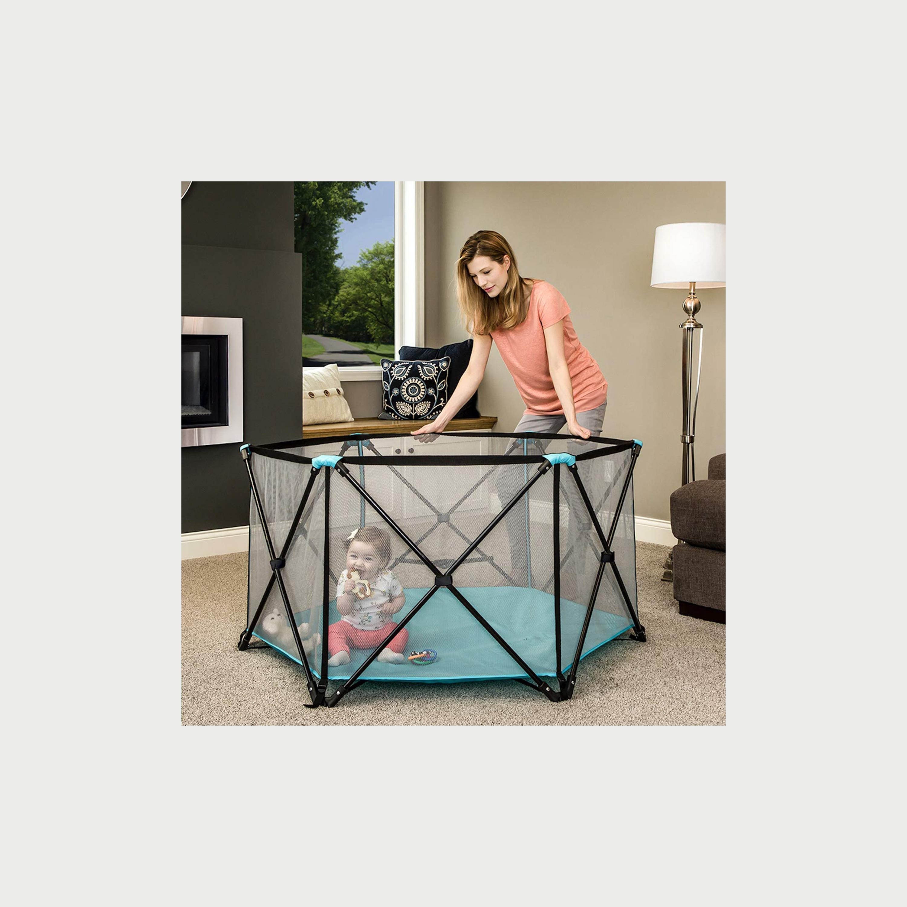 Regalo Six Panel My Play Portable Play Yard-baby-infantactivity-playpensandplaymats-image-4