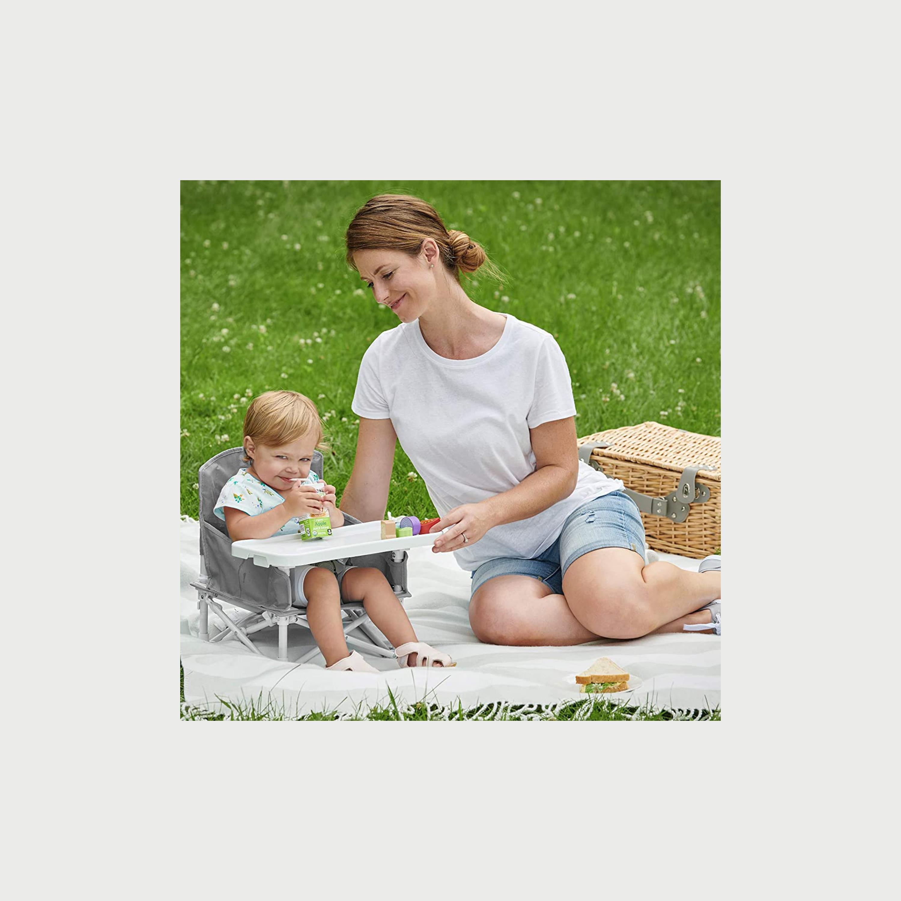 Regalo My Chair Portable Booster Seat, Gray-baby-feeding-highchairsandboosters-image-4