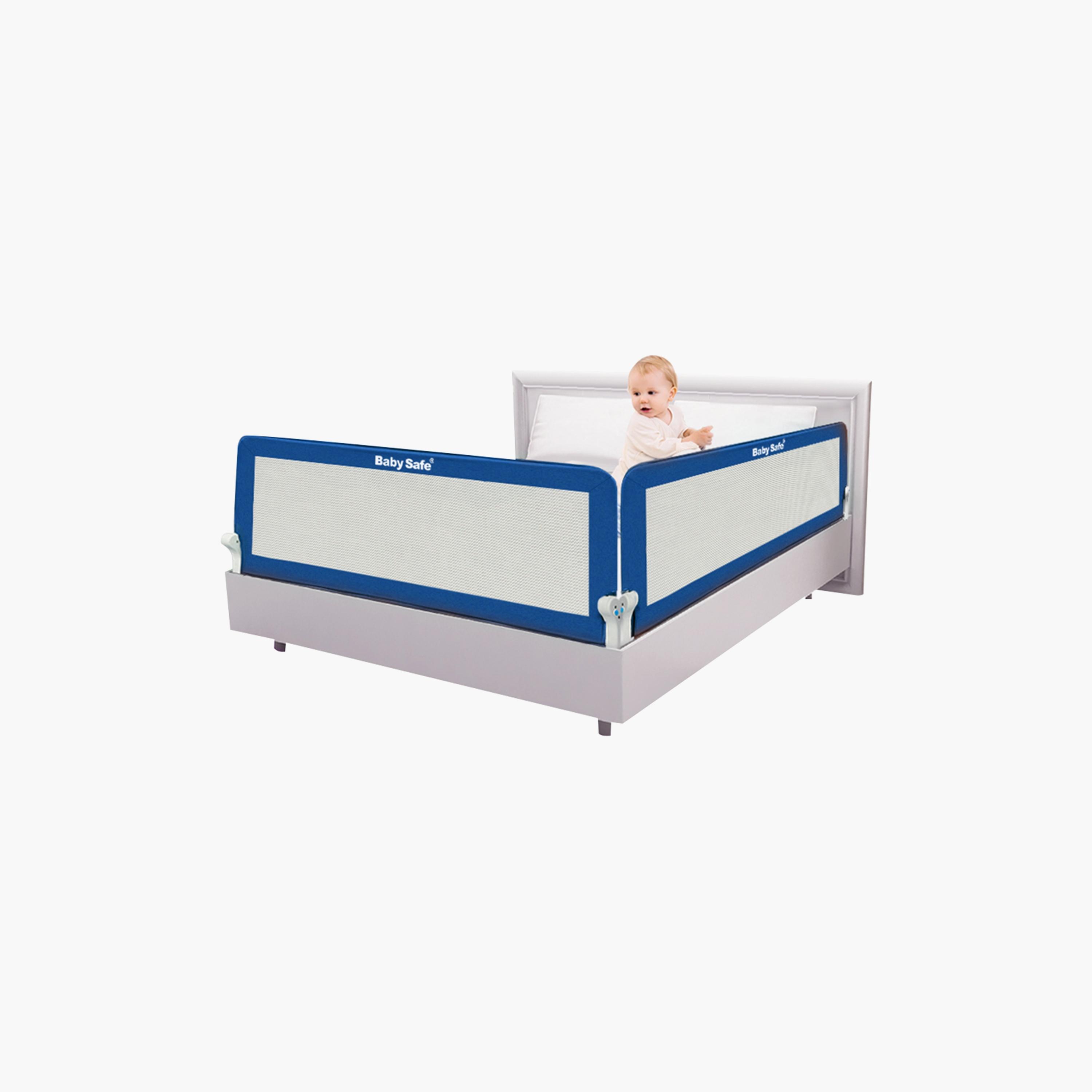 Baby Safe Safety Bed Rail, Blue-baby-healthandsafety-babyproofing-image-1