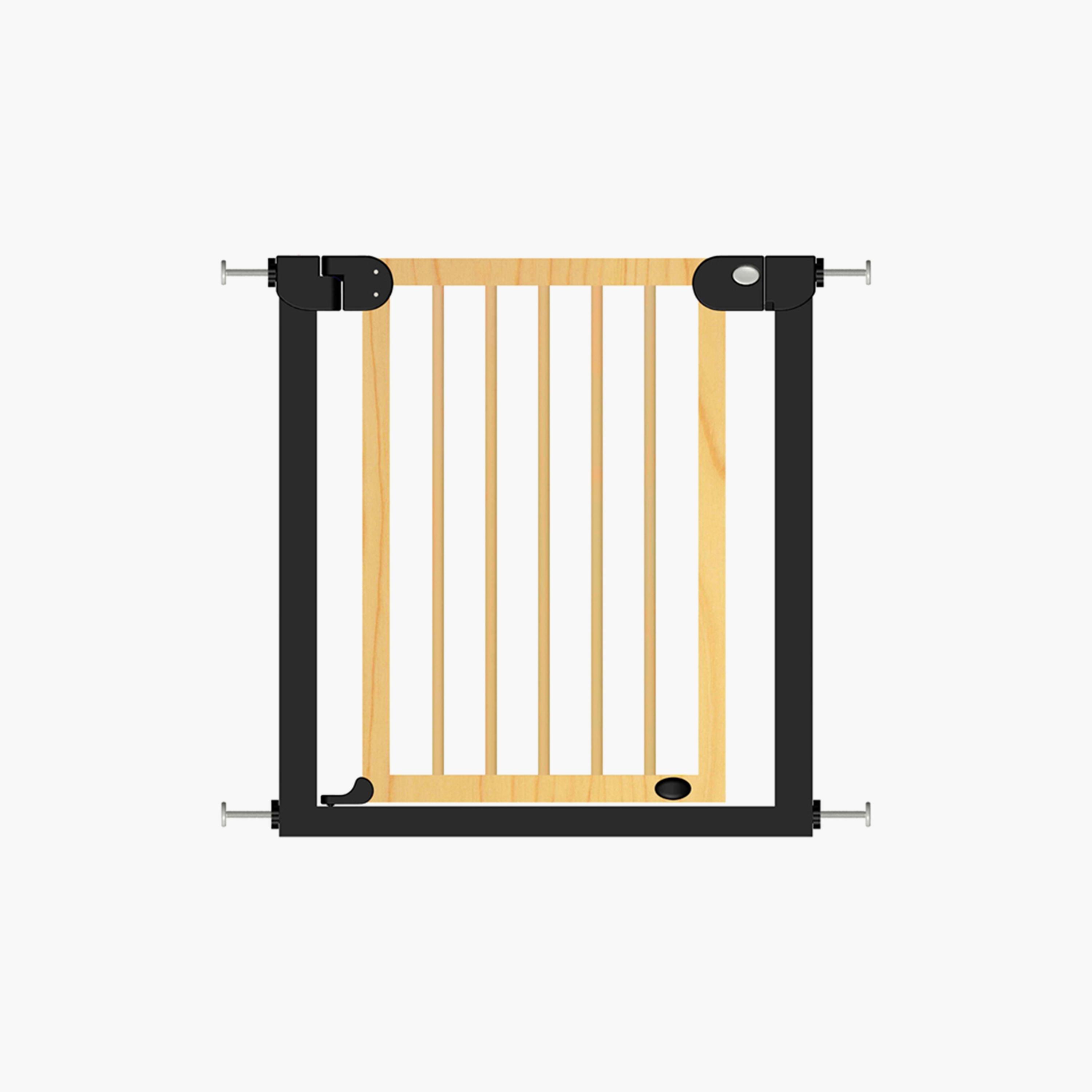 Baby Safe Wooden Safety Gate, Natural Wood-baby-healthandsafety-babyproofing-image-1
