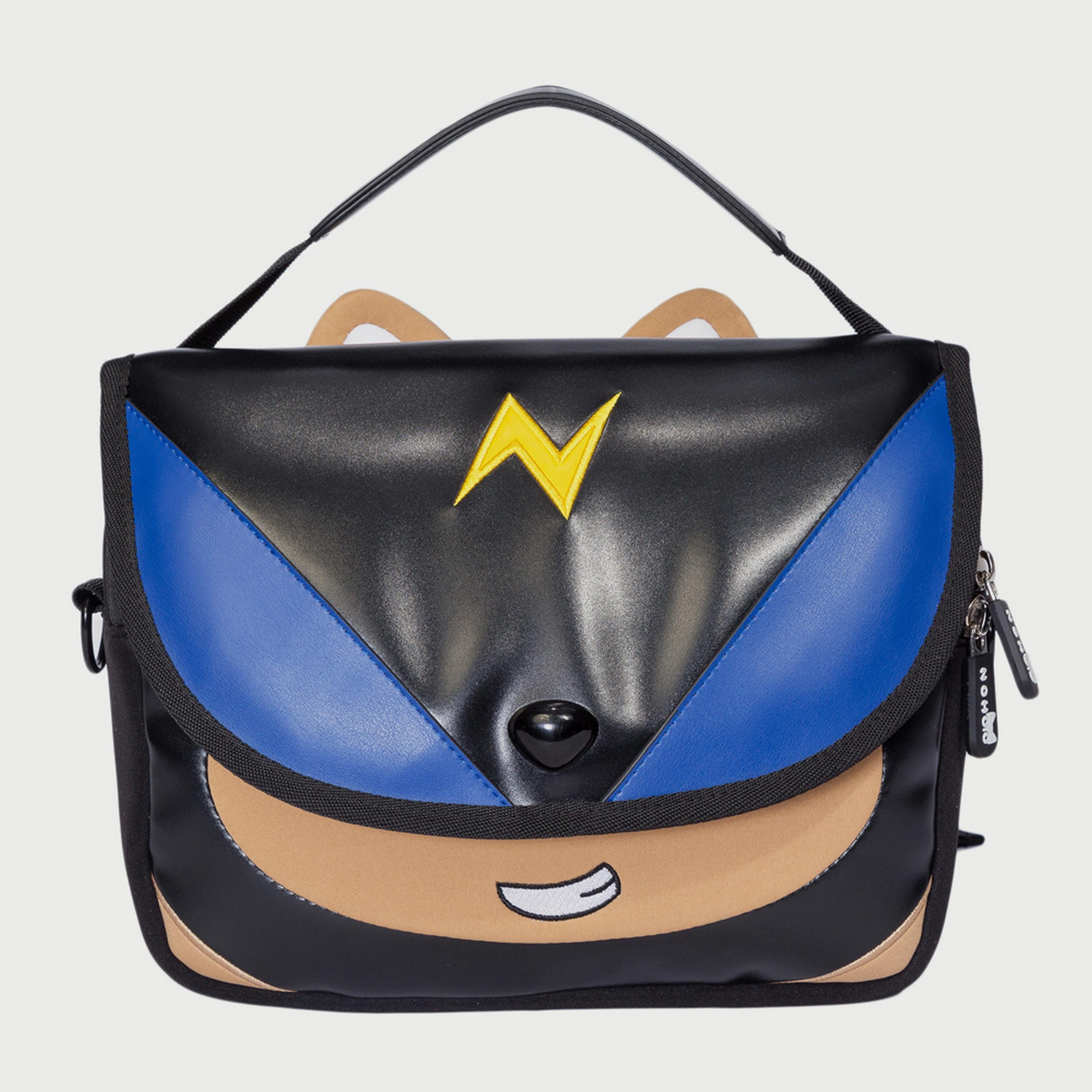 Nohoo Wow Handbag, Space Dog, Black-boys-accessories-bagsandbackpacks-image-1