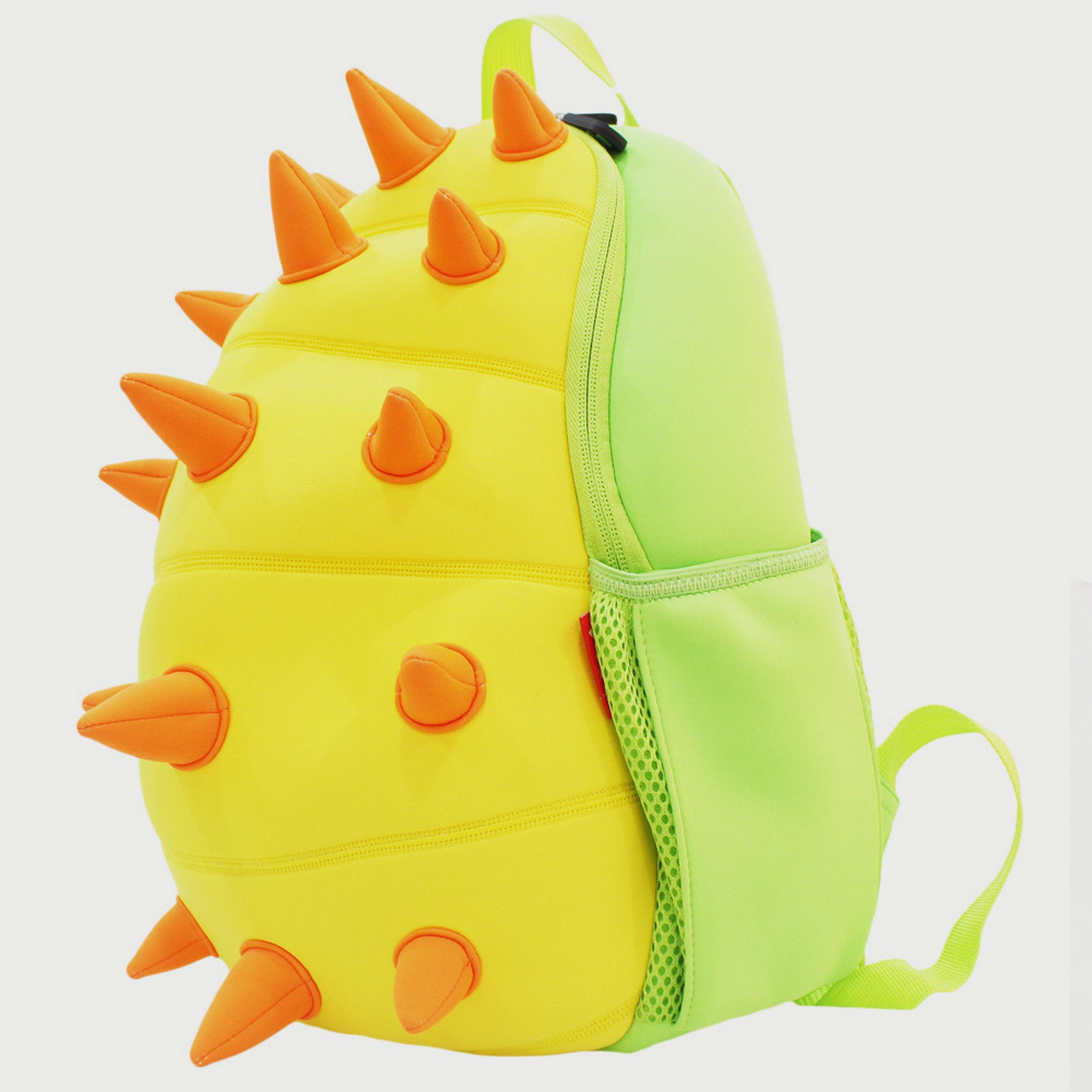 Nohoo Jungle Backpack, Spiky Dinosaur, Yellow-school-bagsandbackpacks-backpacks-image-2