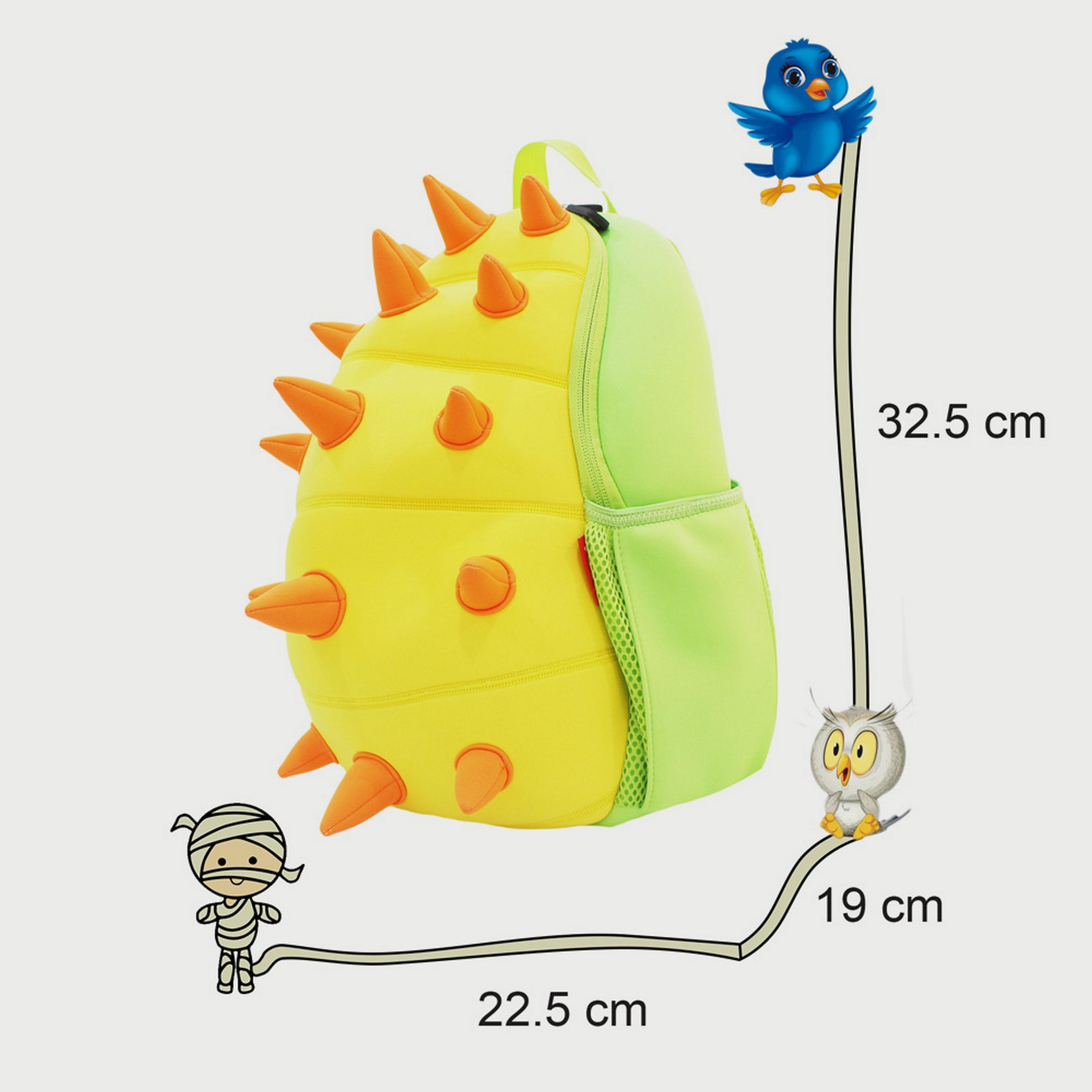 Nohoo Jungle Backpack, Spiky Dinosaur, Yellow-school-bagsandbackpacks-backpacks-image-4