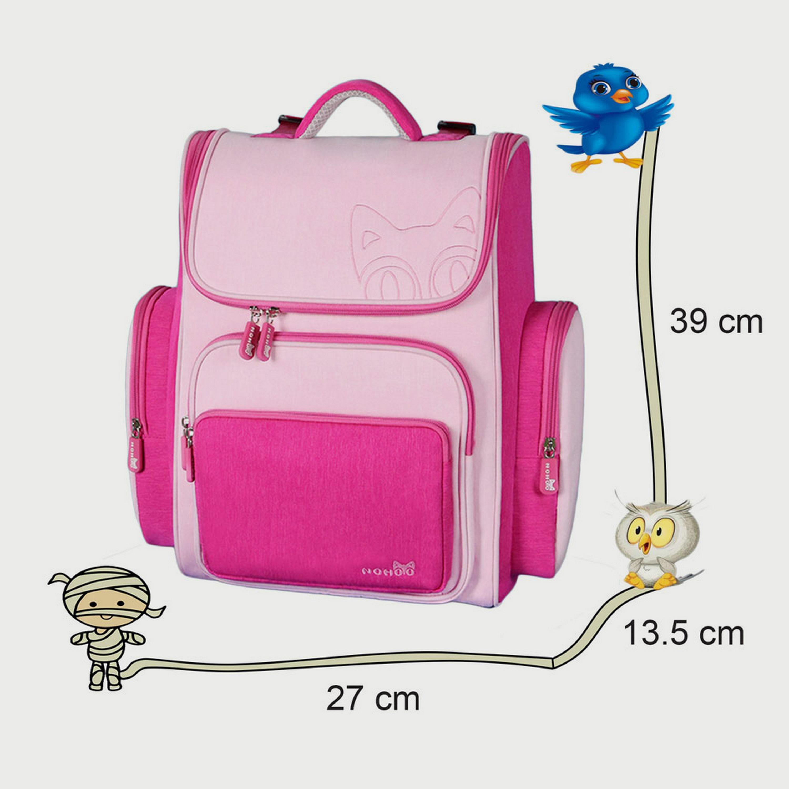 Nohoo School Bag, Guardian, Pink-school-bagsandbackpacks-backpacks-image-8