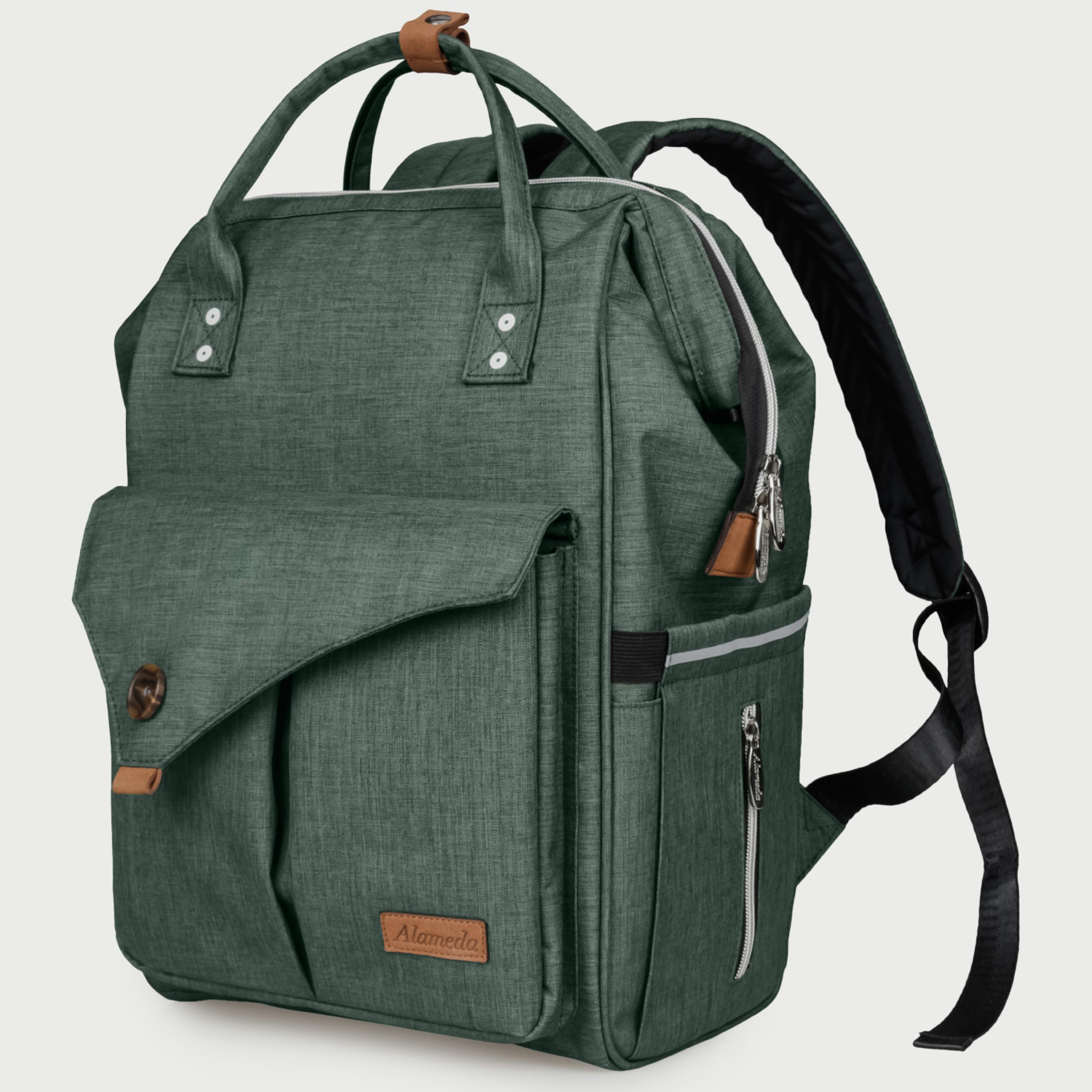 Alameda Diaper Backpack, Large, Olive Green-baby-diapering-diaperbags-image-1