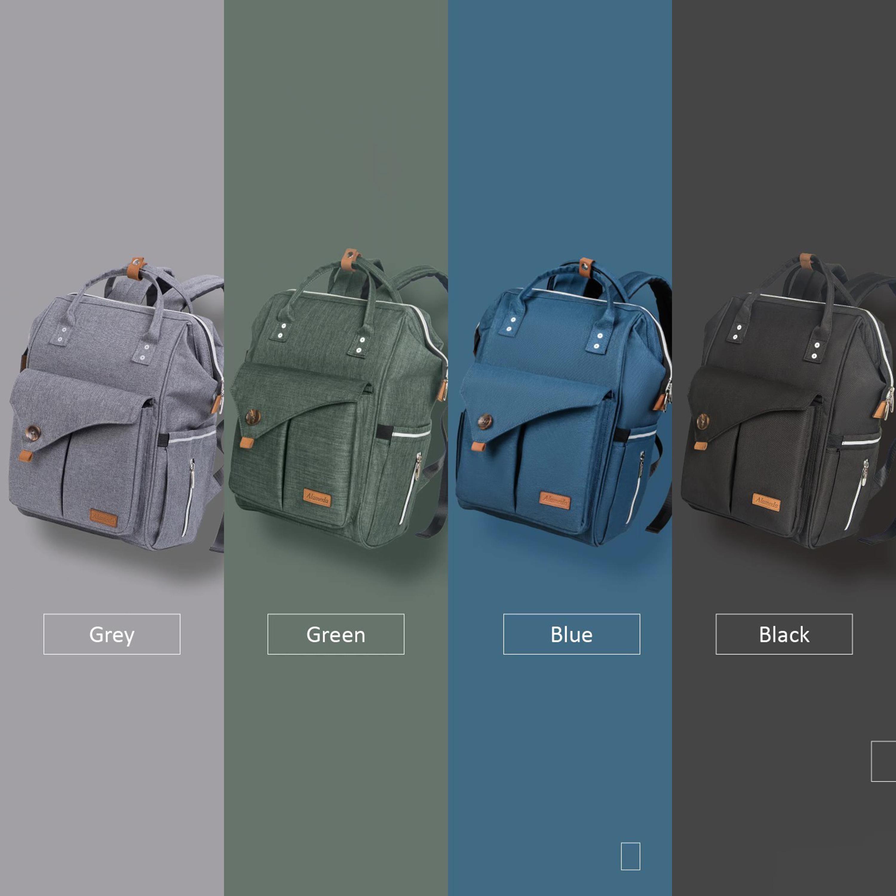 Alameda Diaper Backpack, Large, Olive Green-baby-diapering-diaperbags-image-8
