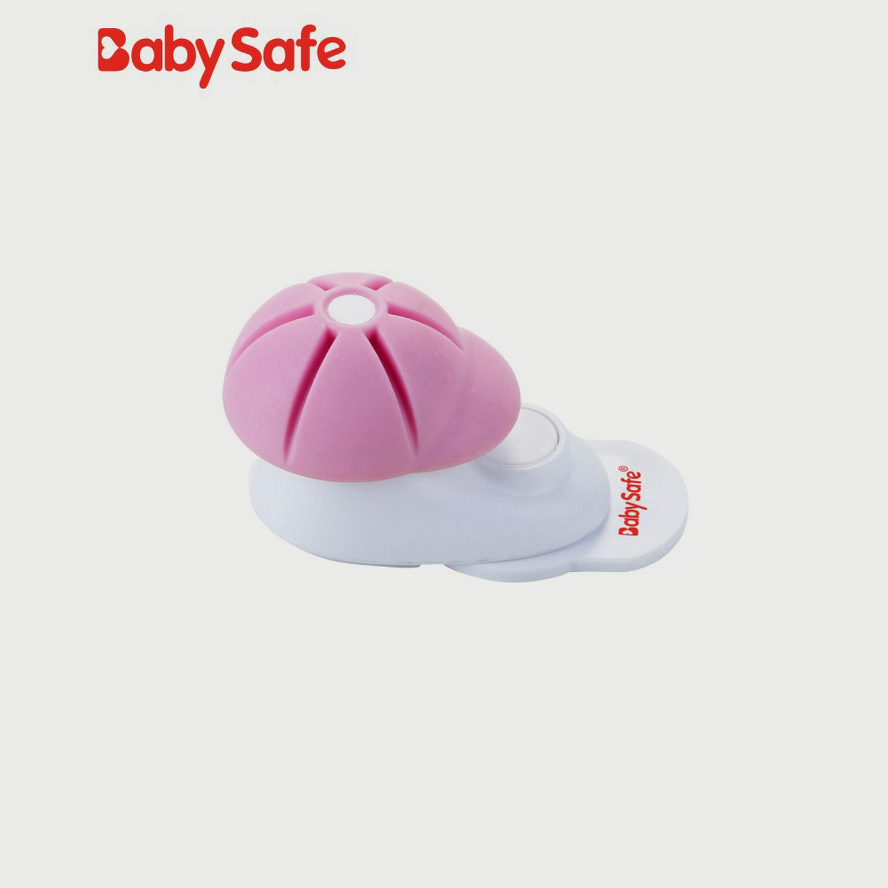 Baby Safe Door Stopper, Pink, Set Of 4-baby-healthandsafety-babyproofing-image-3