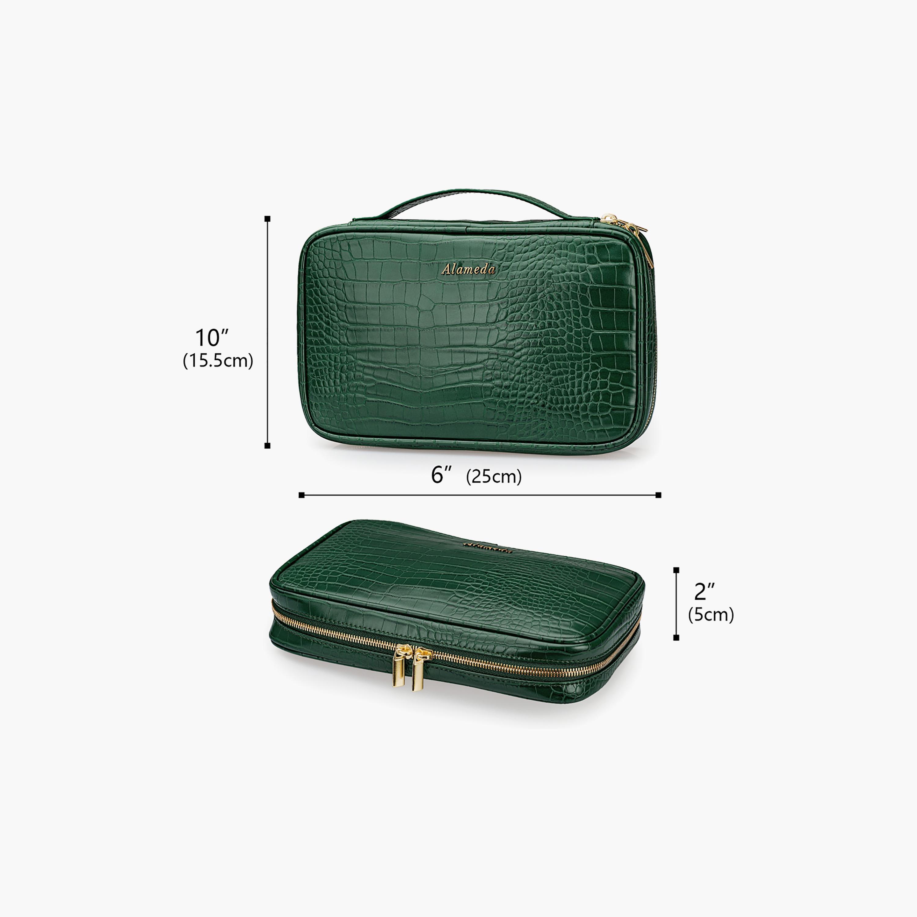 Alameda Jewellery Organizer Case, Crocodile Green-girls-accessories-jewellery-image-5