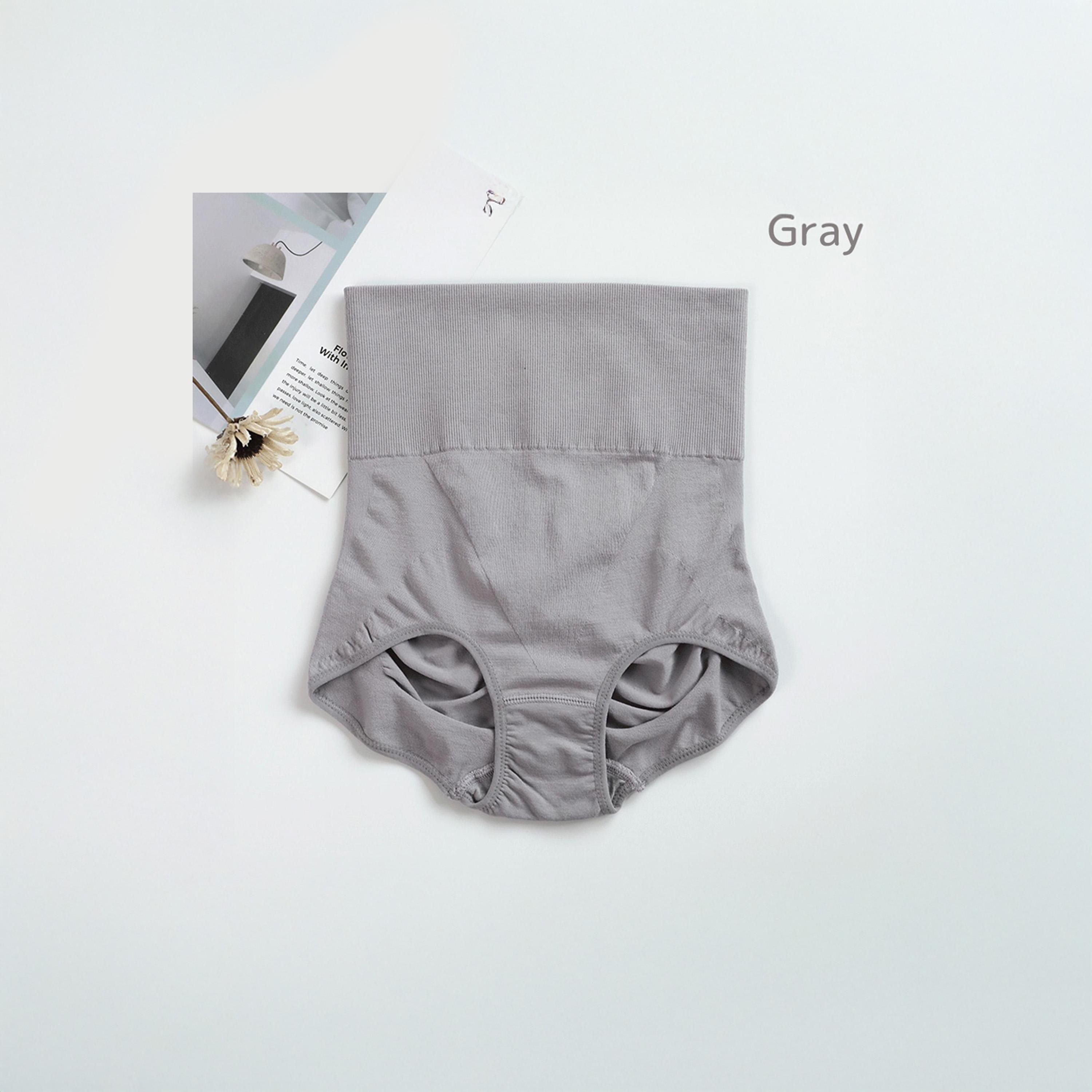سراويل قطنية داعمة بخصر مرتفع للأمومة من صنفينو، رمادي-women-clothing-maternity-lingerie-panties-image-3