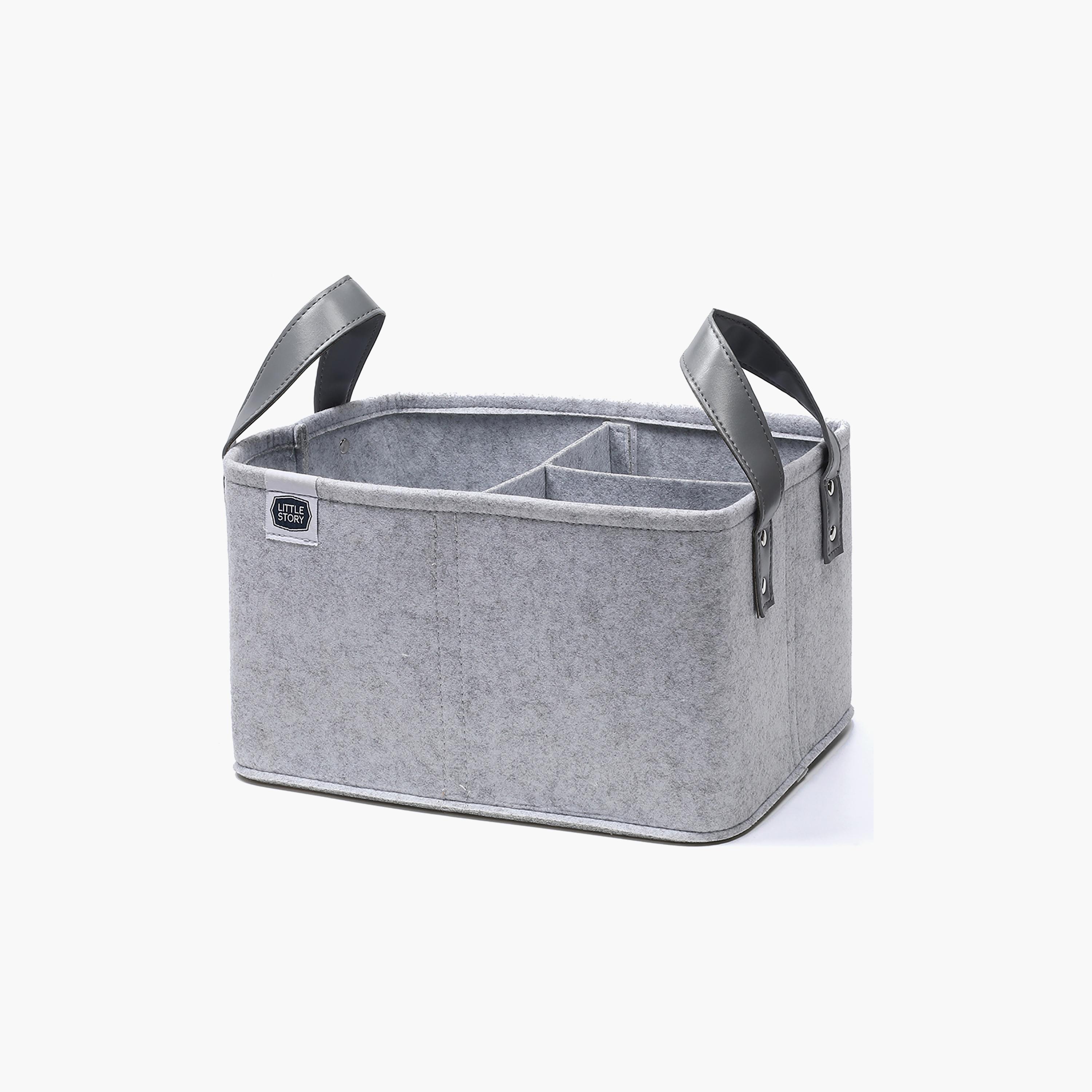 Little Story Diaper Caddy Simplex, Grey-baby-diapering-diaperbags-image-1