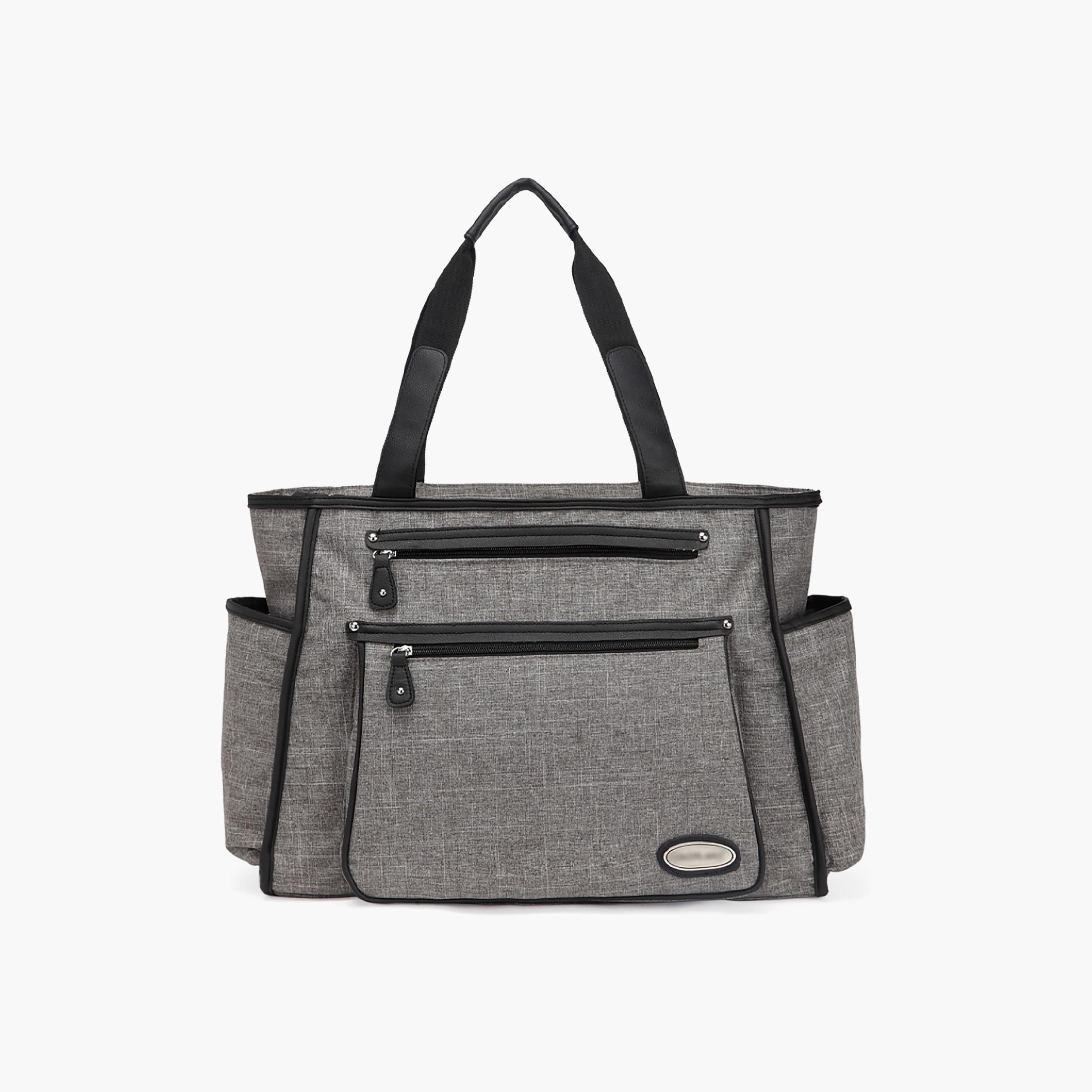 Little Story Betty Diaper Bag, Grey-baby-diapering-diaperbags-image-1