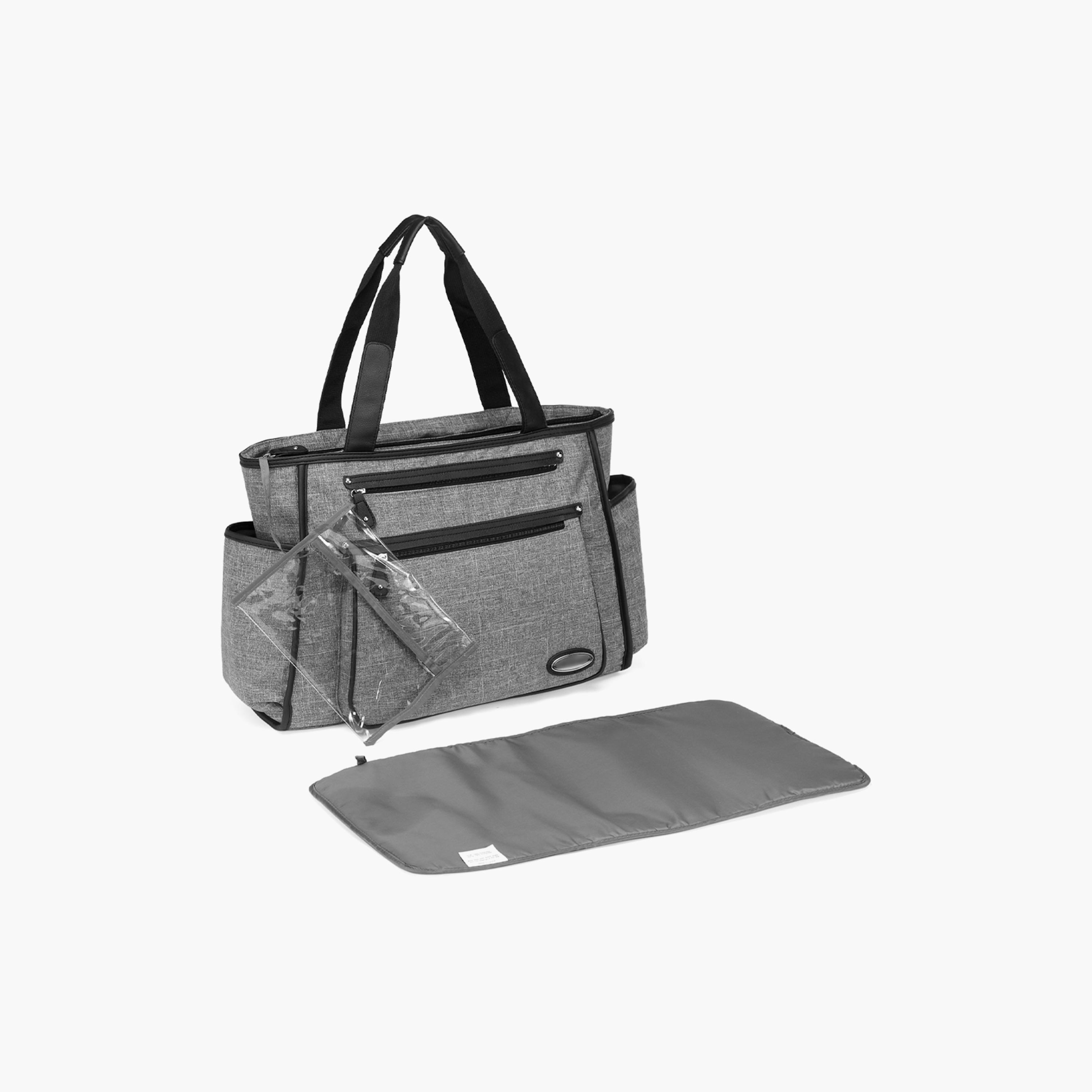 Little Story Betty Diaper Bag, Grey-baby-diapering-diaperbags-image-2