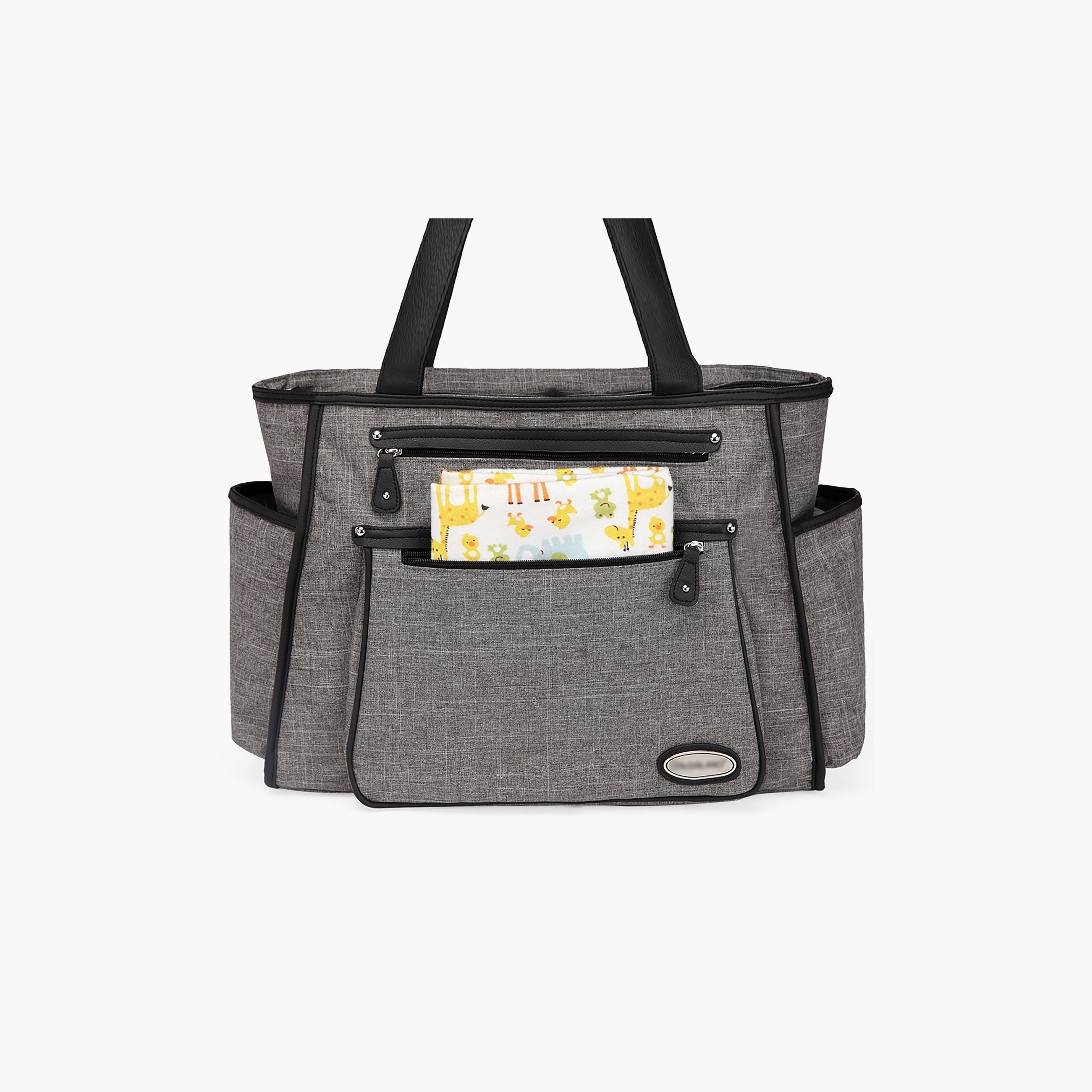 Little Story Betty Diaper Bag, Grey-baby-diapering-diaperbags-image-5