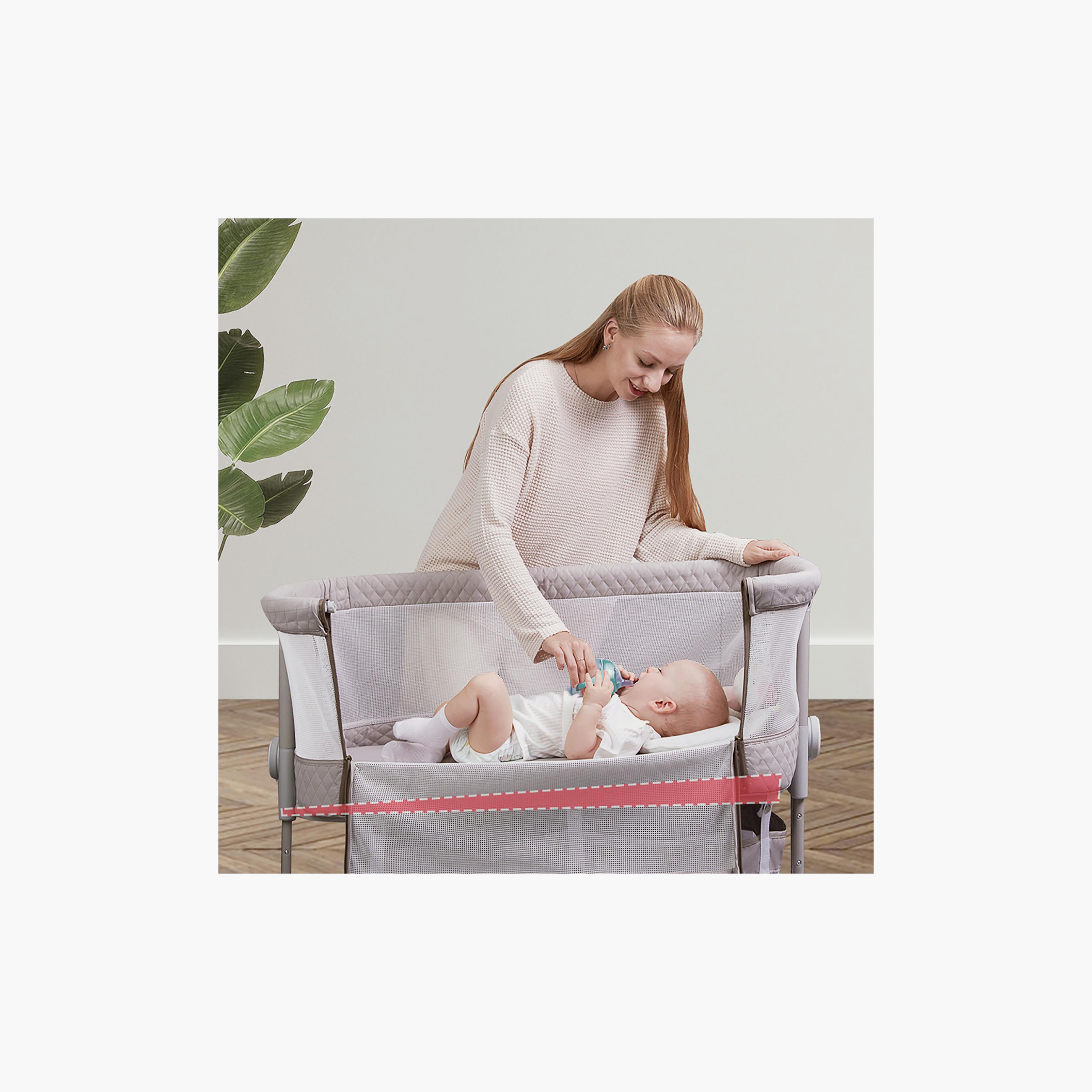 Sunveno Bedside Cot And Crib With Mosquito Net-baby-nursery-furniture-cribsandbeds-bassinets-image-3