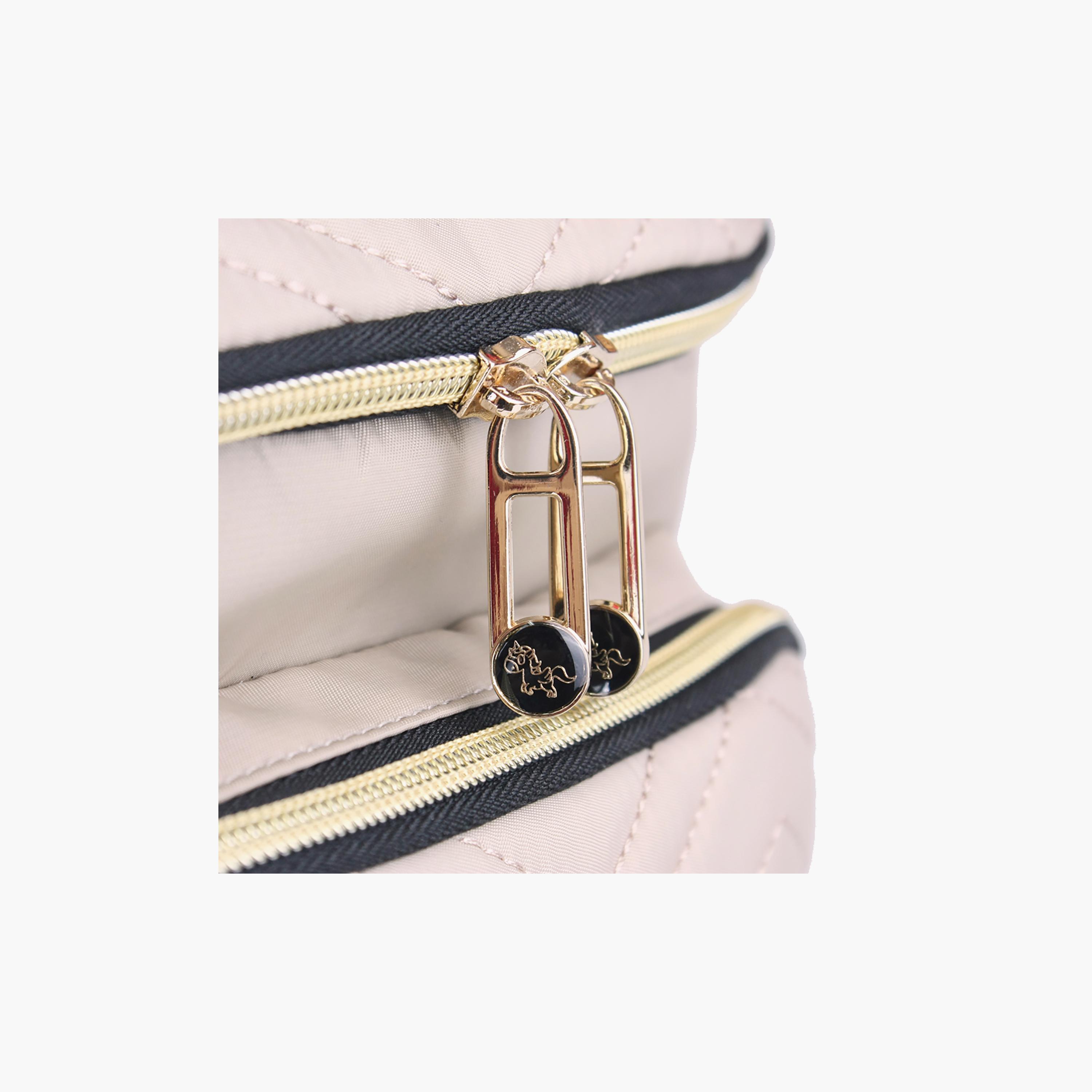 Little Story Georgia Diaper Bag With Changing Pad & Stroller Hooks, Ivory-baby-diapering-diaperbags-image-5