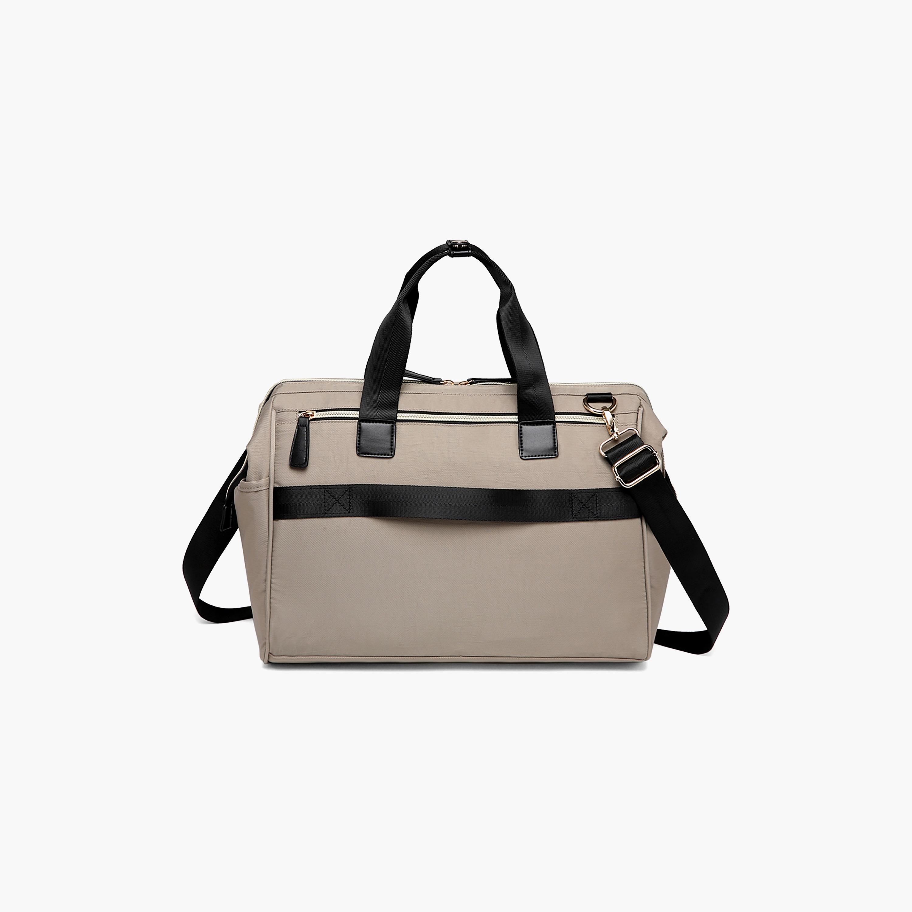 حقيبة الحفاضات زيرا أم أب من ليتل ستوري، بيج-baby-diapering-diaperbags-image-3