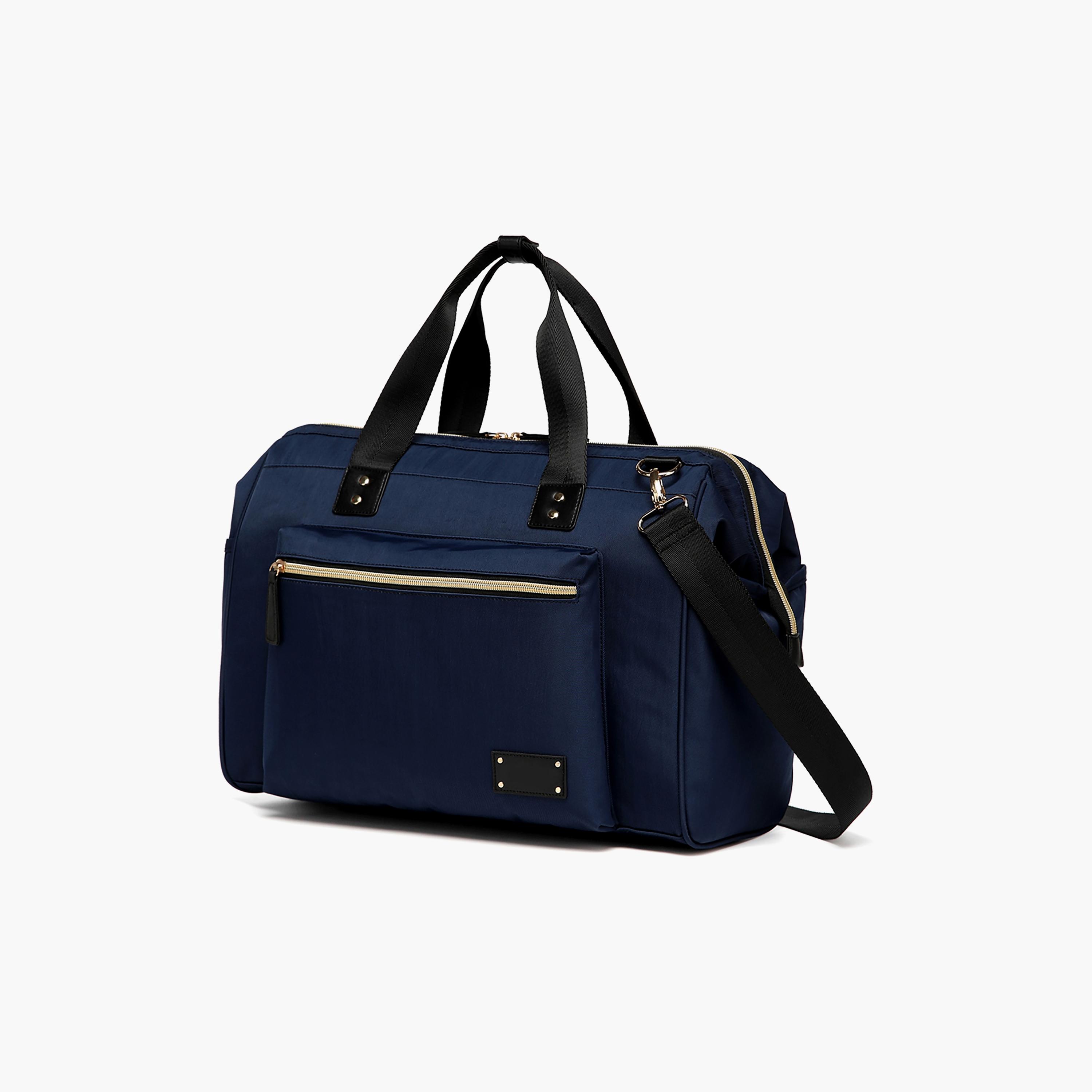 Little Story Zeera Mom Dad Diaper Bag, Navy Blue-baby-gear-diaperbags-image-1