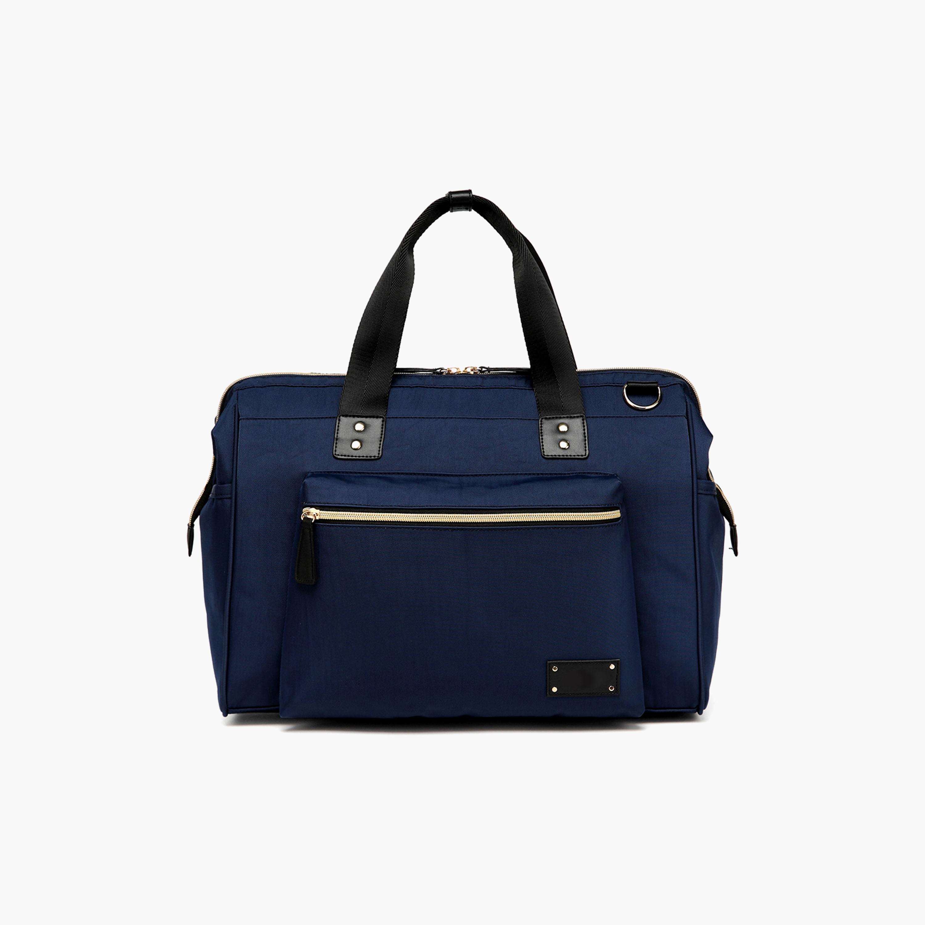 Little Story Zeera Mom Dad Diaper Bag, Navy Blue-baby-gear-diaperbags-image-2