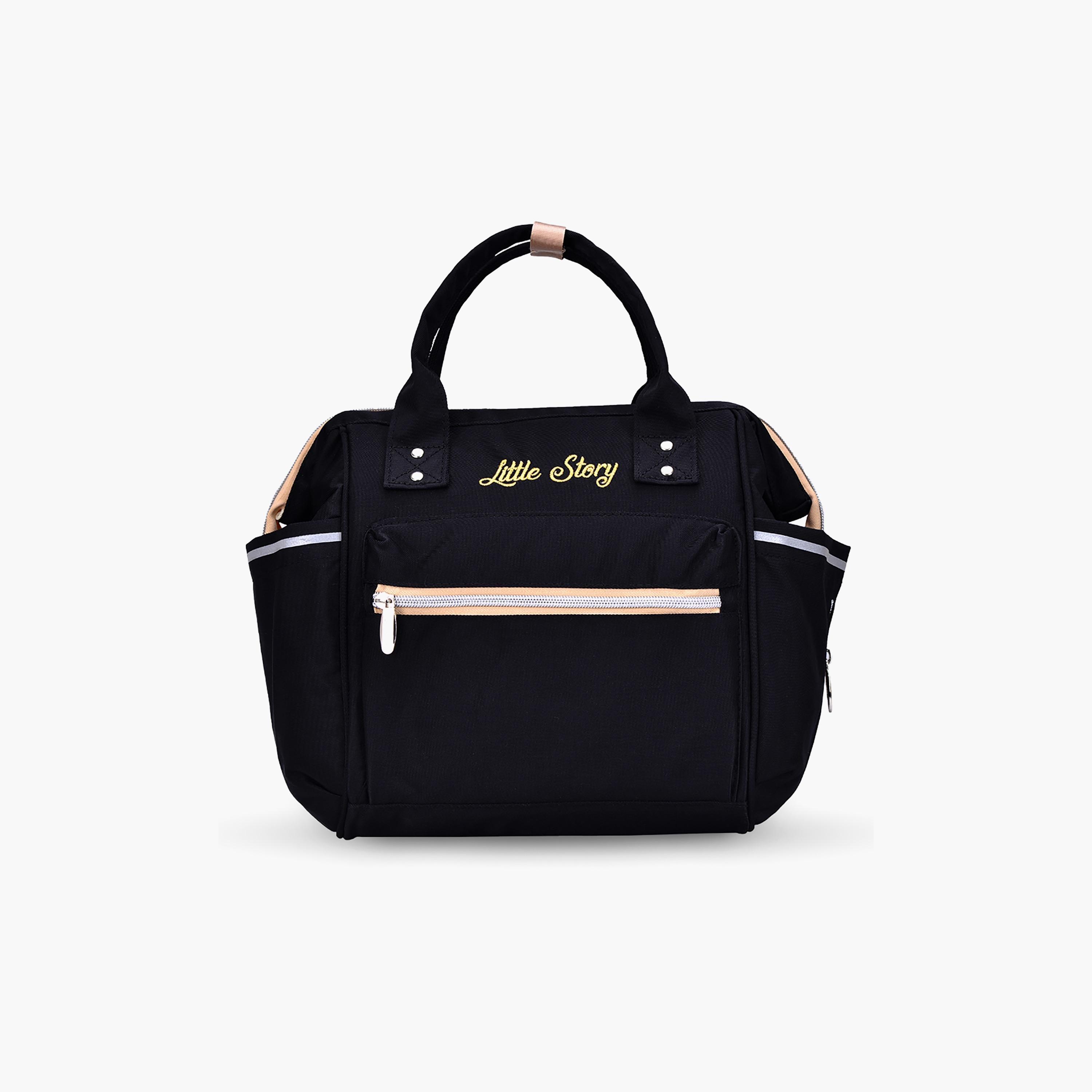 Little Story Ace Diaper Bag, Black-baby-diapering-diaperbags-image-1
