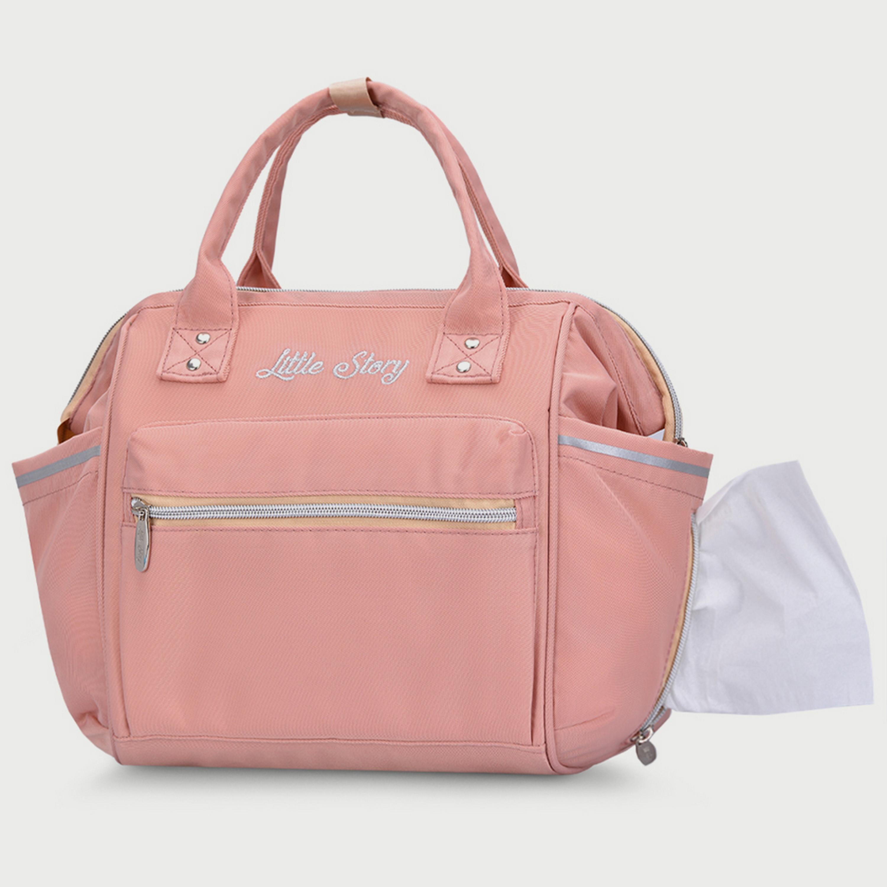 Little Story Ace Diaper Bag, Pink-baby-diapering-diaperbags-image-7