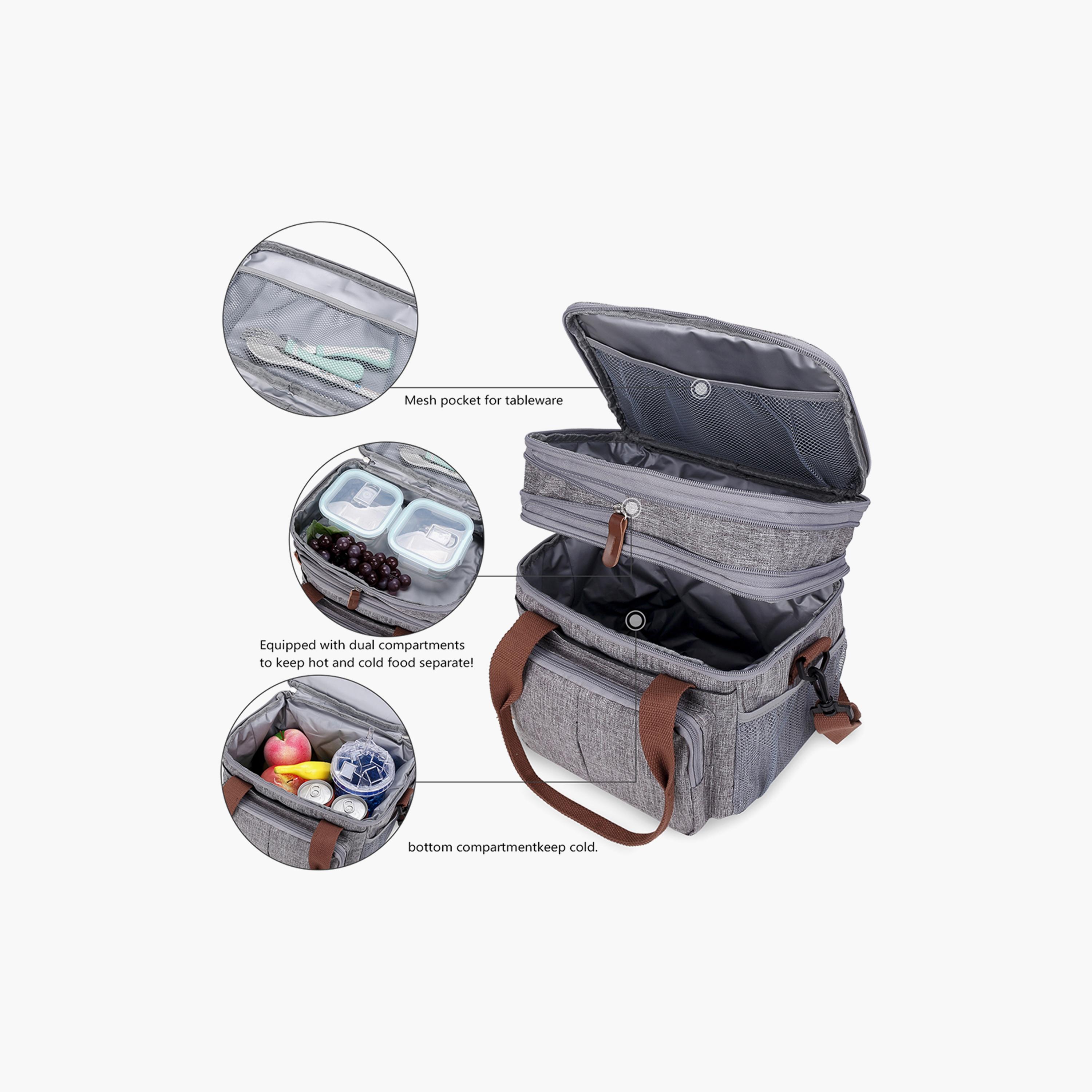 Little Story Insulated Lunch/Bottle Bag, Grey-school-lunchessentials-lunchbags-image-3