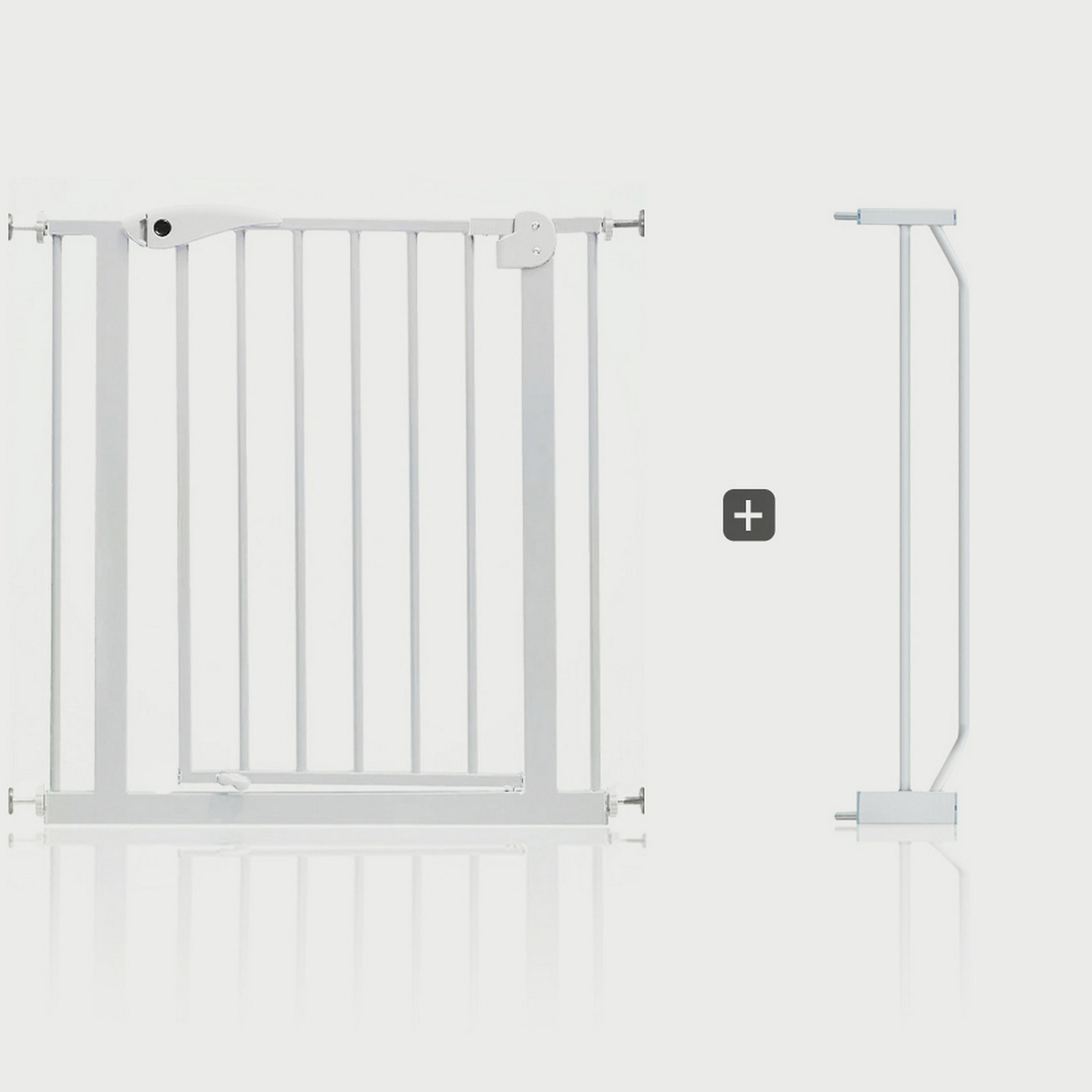 Baby Safe Metal Safety Gate With 10Cm Extension, White-baby-healthandsafety-babyproofing-image-1