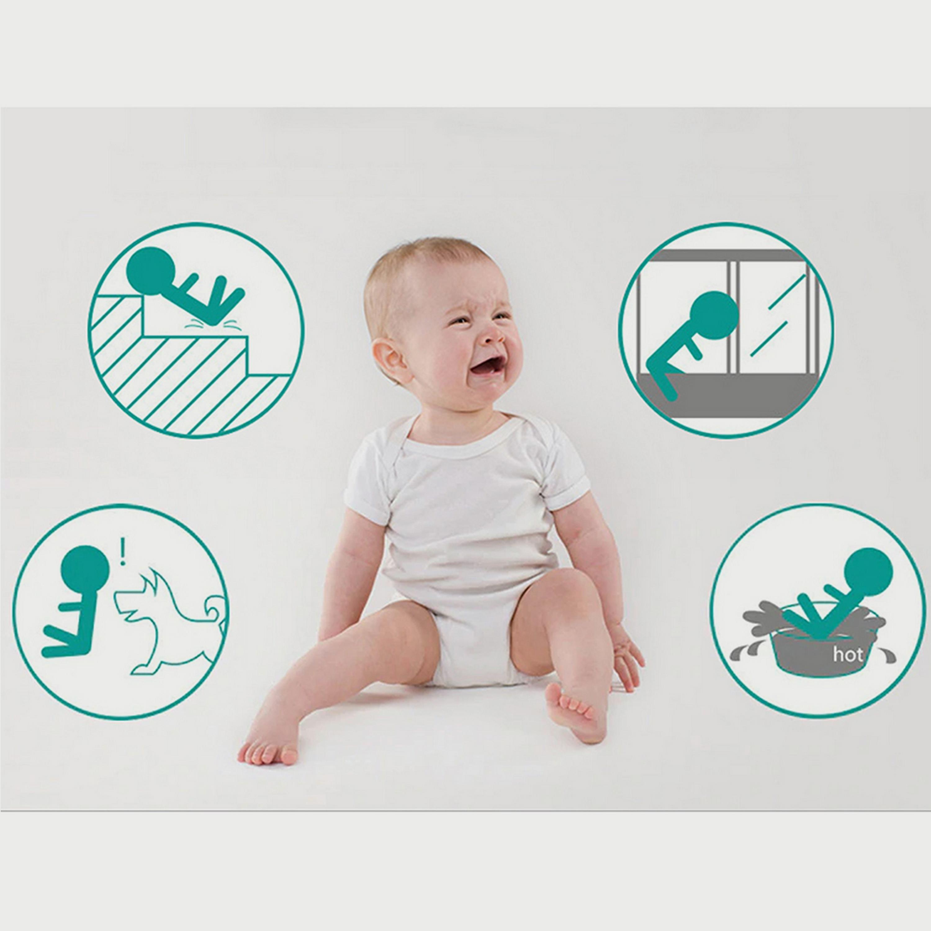 Baby Safe Metal Safety Gate With 10Cm Extension, White-baby-healthandsafety-babyproofing-image-7