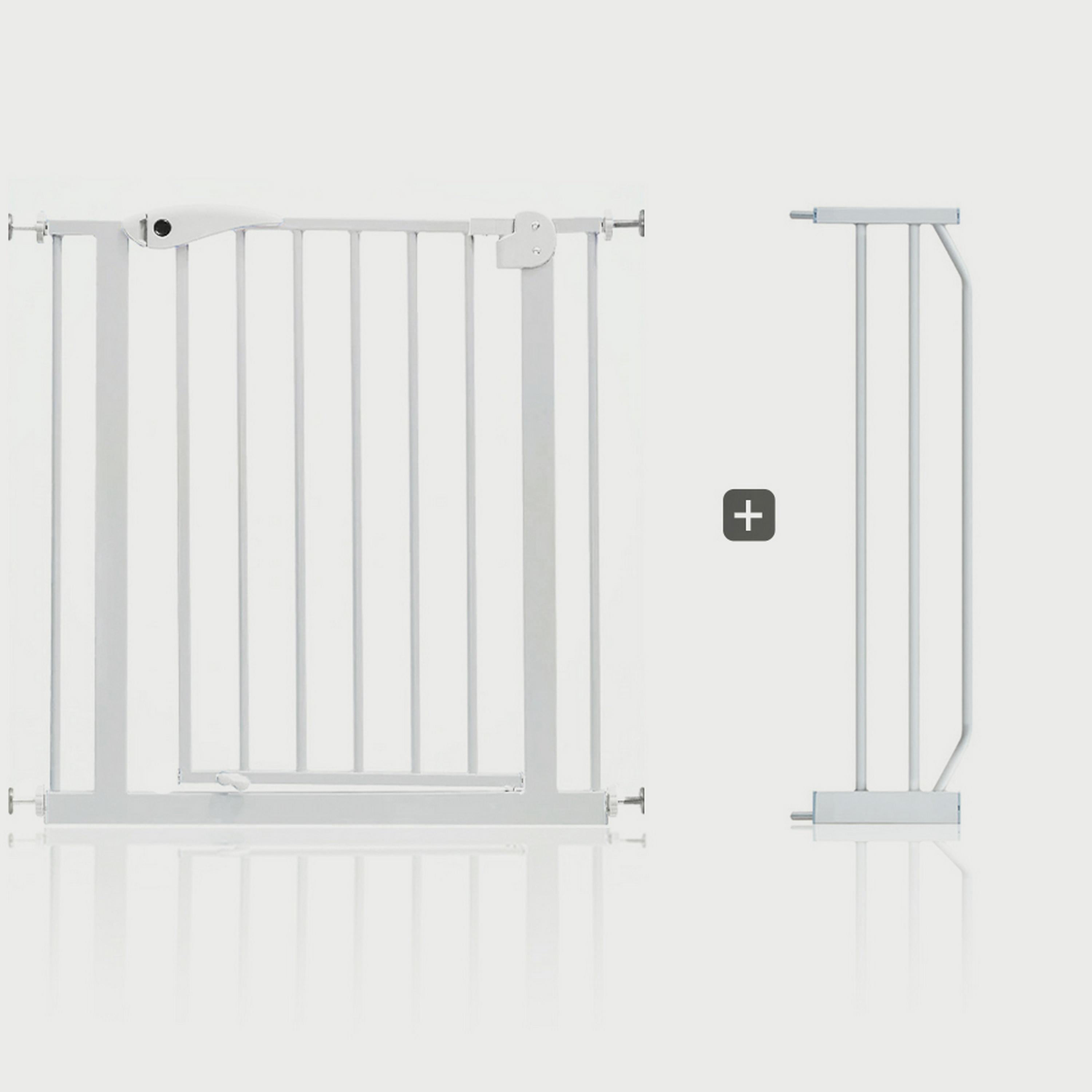 Baby Safe Metal Safety Gate With 20Cm Extension, White-baby-healthandsafety-babyproofing-image-1