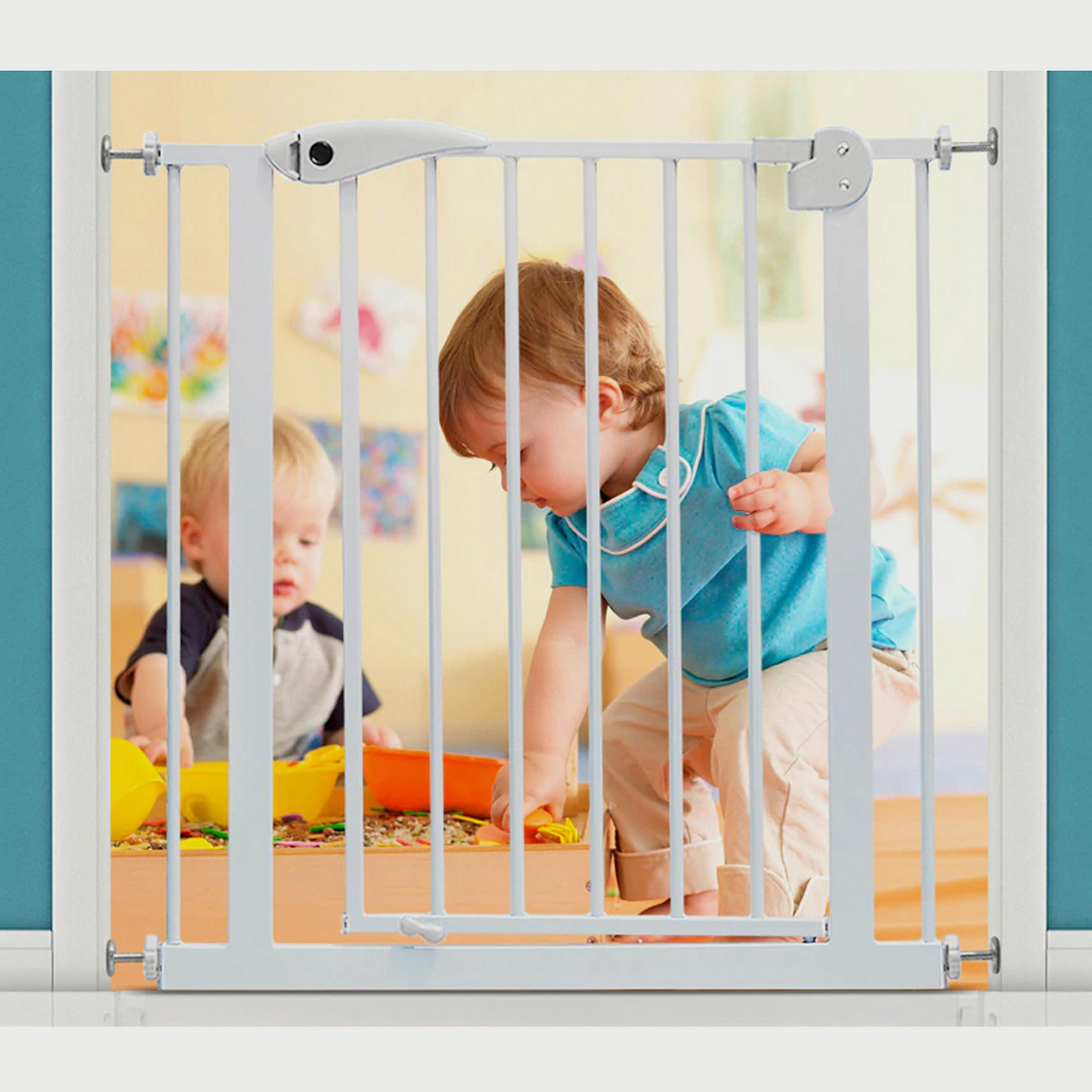 Baby Safe Metal Safety Gate With 20Cm Extension, White-baby-healthandsafety-babyproofing-image-4