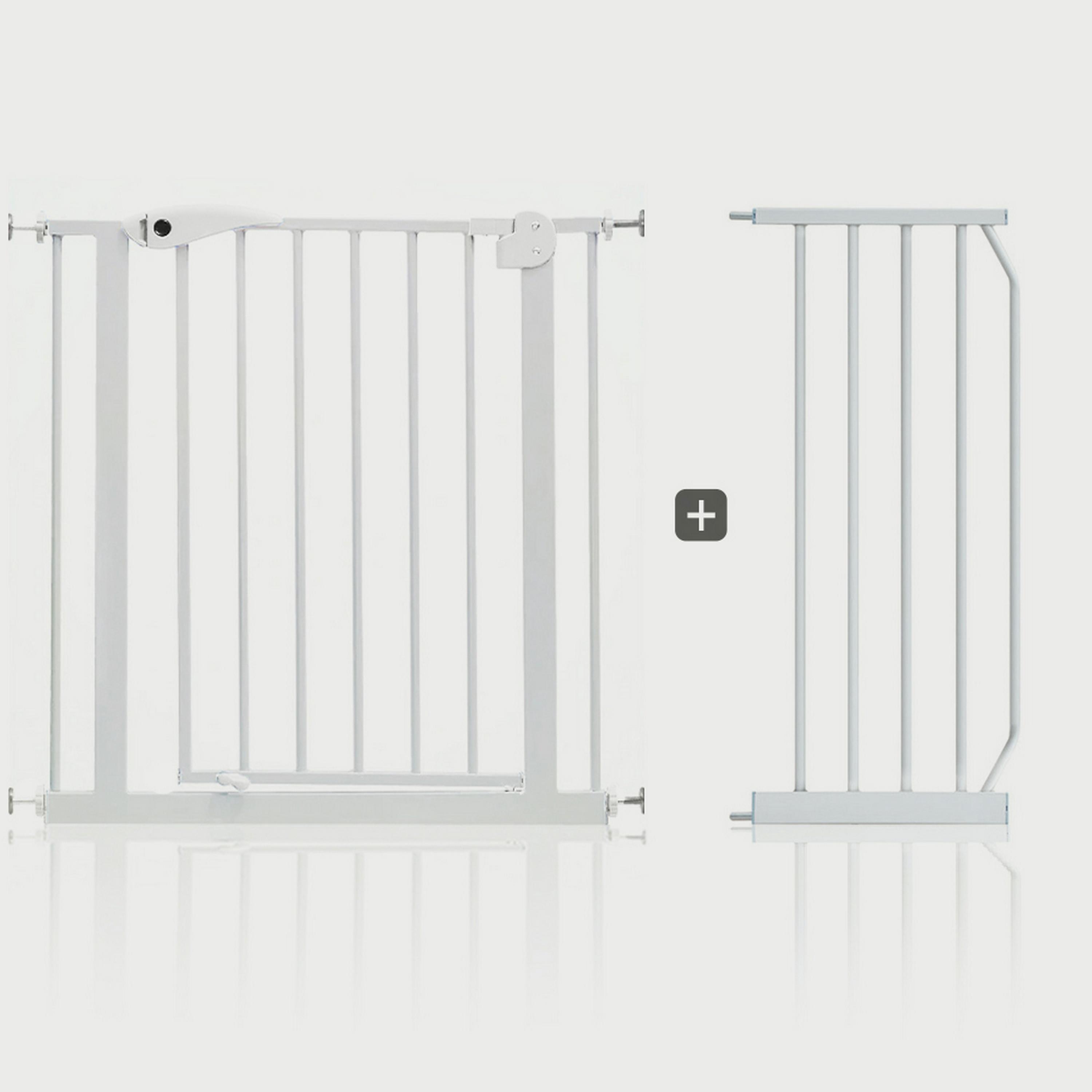Baby Safe Metal Safety Gate With 30Cm Extension, White-baby-healthandsafety-babyproofing-image-1