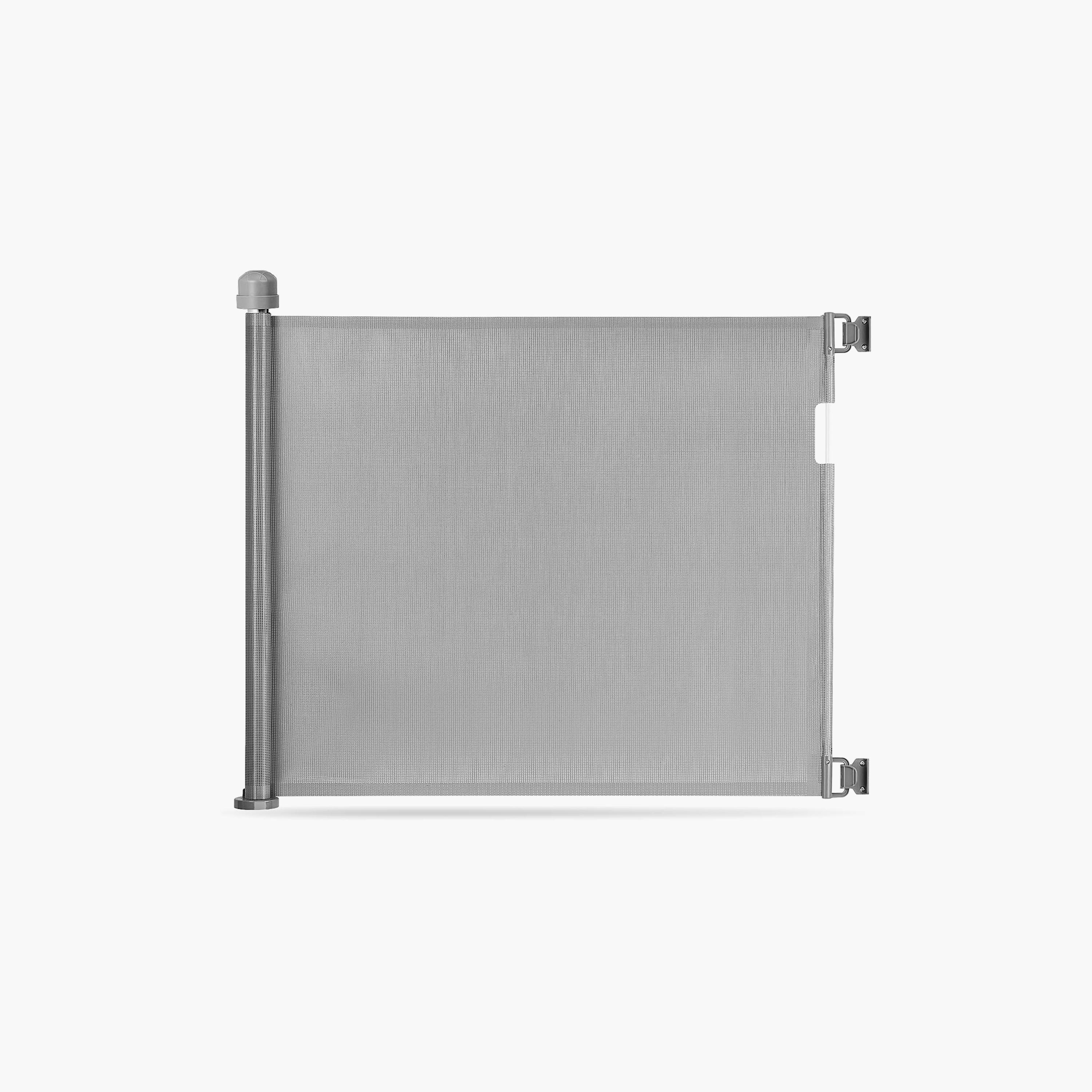 Baby Safe Retractable Mesh Gate, Grey-baby-healthandsafety-babyproofing-image-1