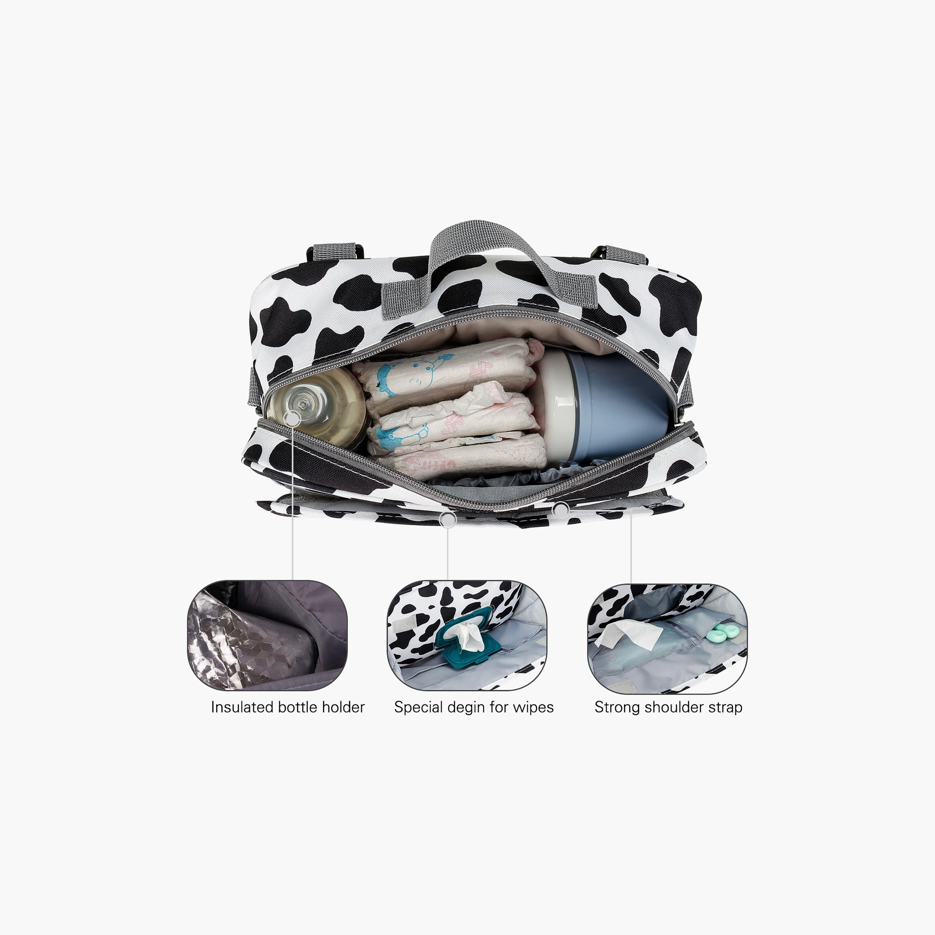 Little Story Baby Diaper Changing Clutch Kit, White-baby-diapering-diaperbags-image-5