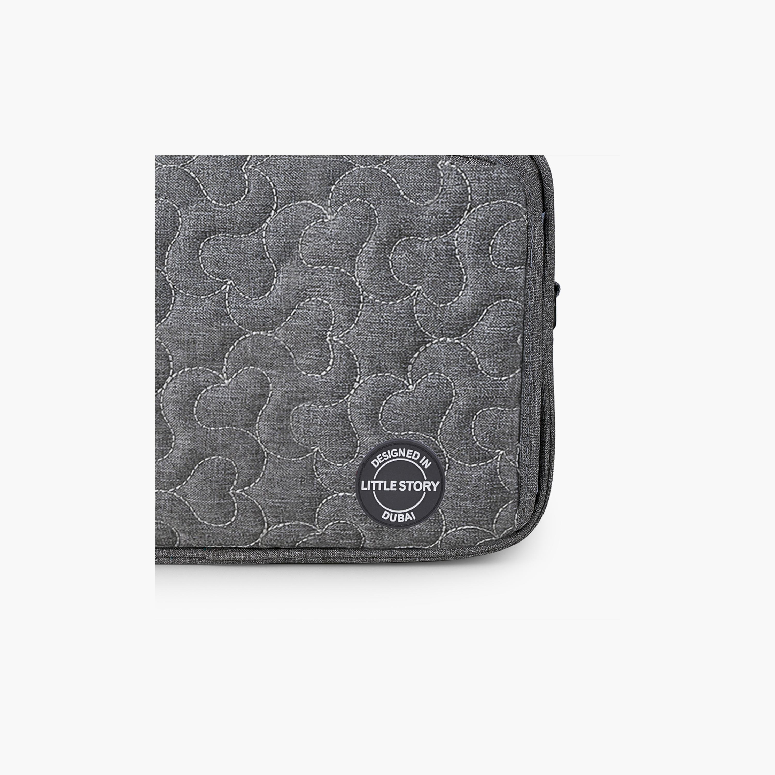 Little Story Baby Diaper Changing Clutch Kit, Quilted, Grey-baby-diapering-diaperbags-image-3