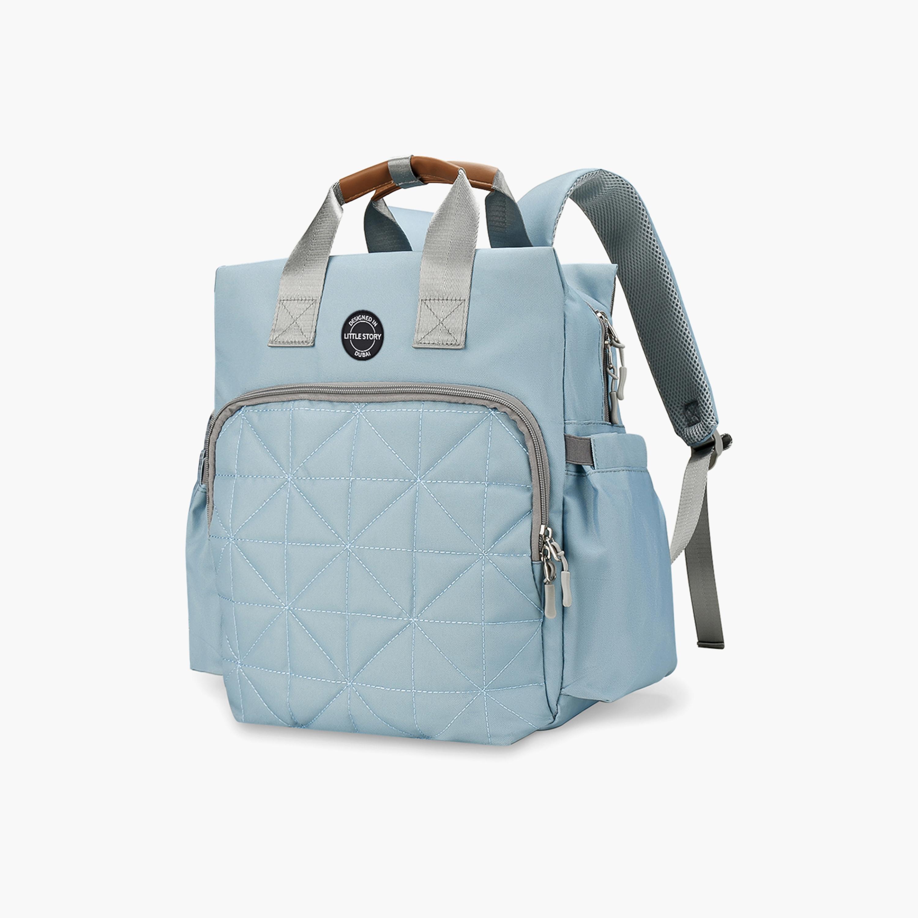 Little Story Styler Diaper Backpack, Blue-baby-gear-diaperbags-image-2