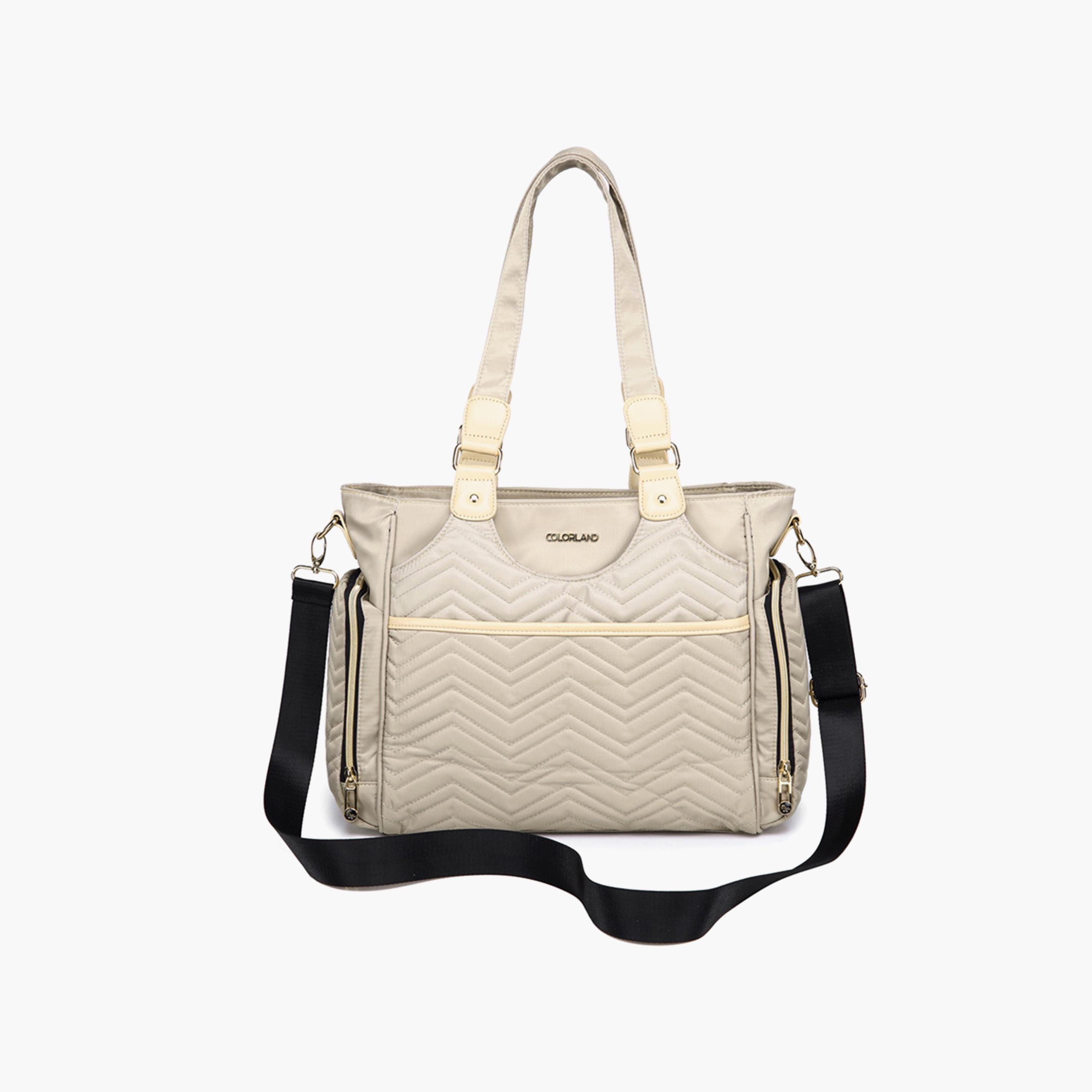 Little Story Matilda Diaper Bag, Ivory-baby-diapering-diaperbags-image-2