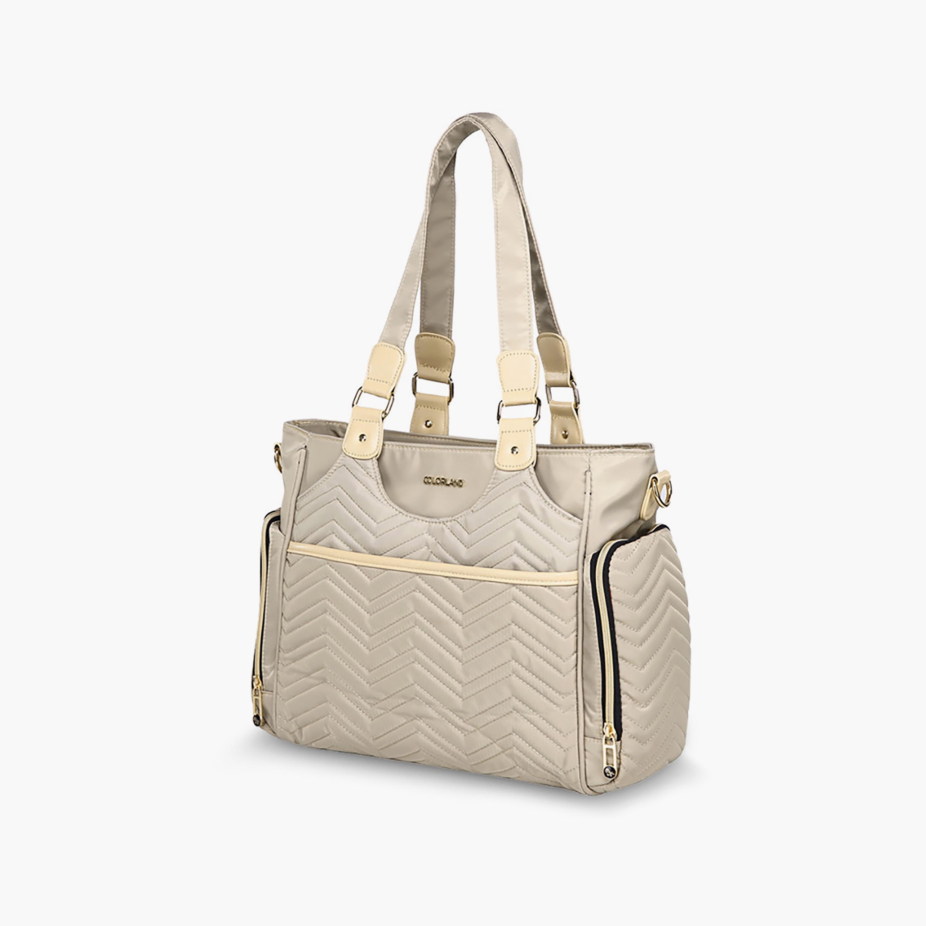 Little Story Matilda Diaper Bag, Ivory-baby-diapering-diaperbags-image-3