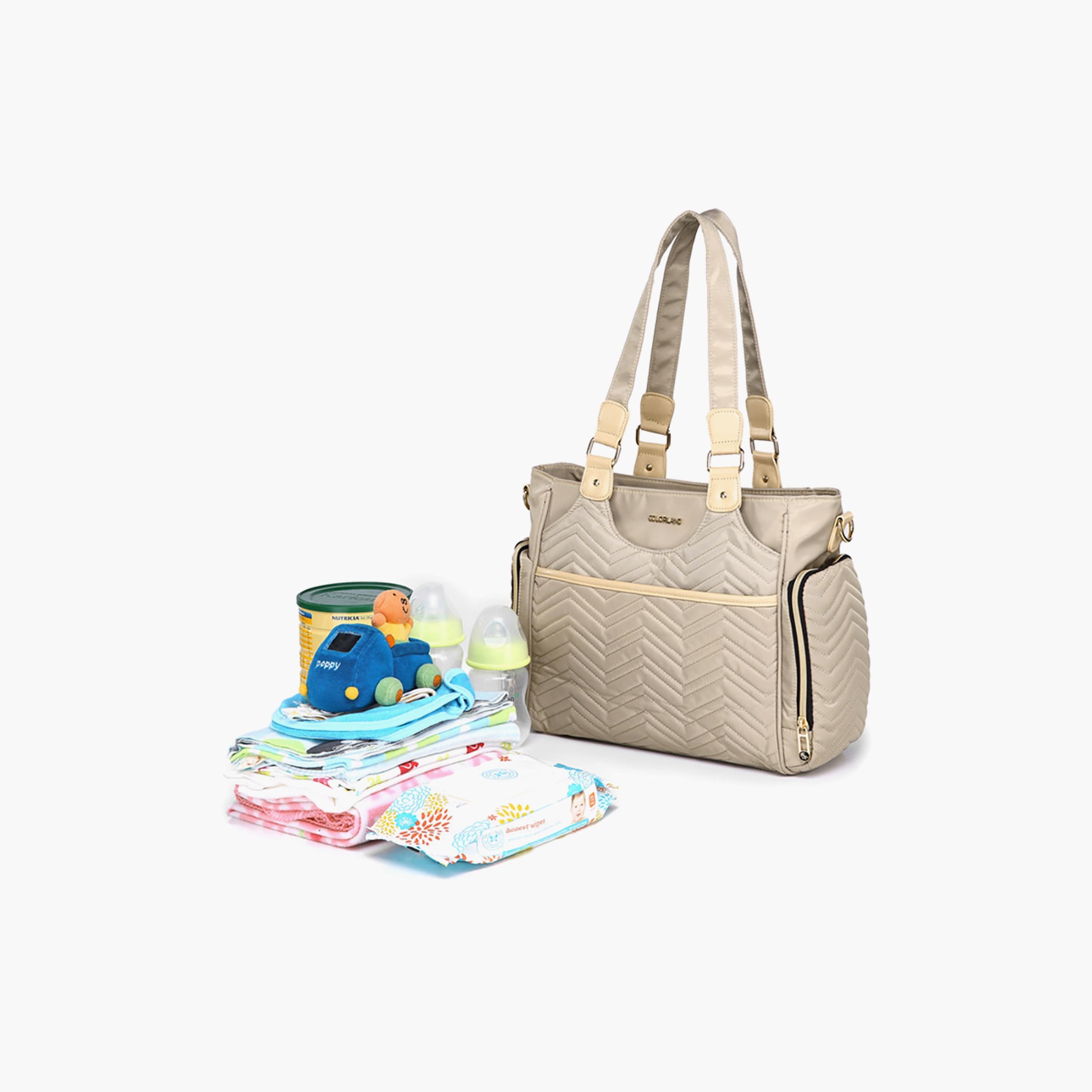 Little Story Matilda Diaper Bag, Ivory-baby-diapering-diaperbags-image-4